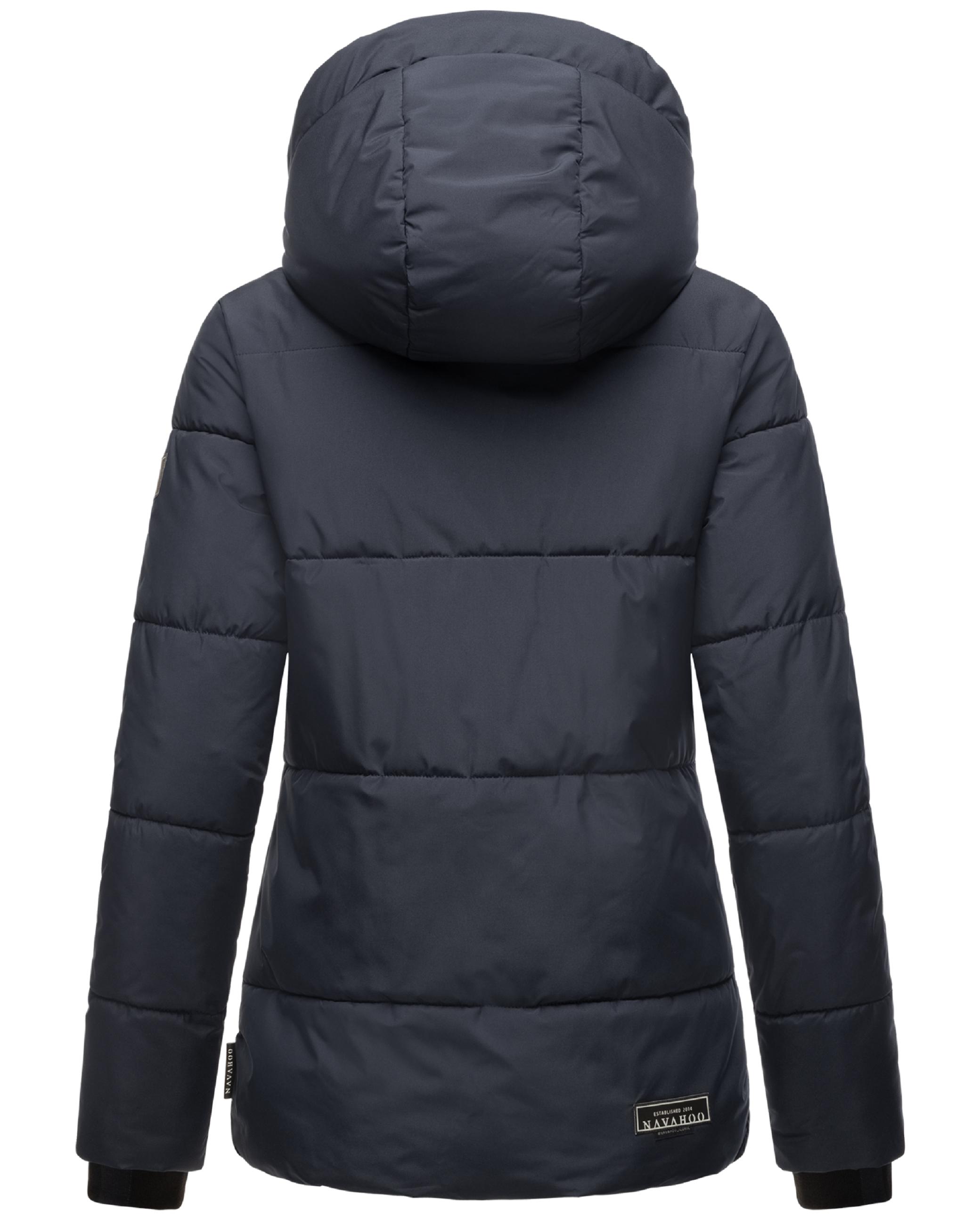 Warme gesteppte Winterjacke mit Kapuze "Sag ja XIV" Navy