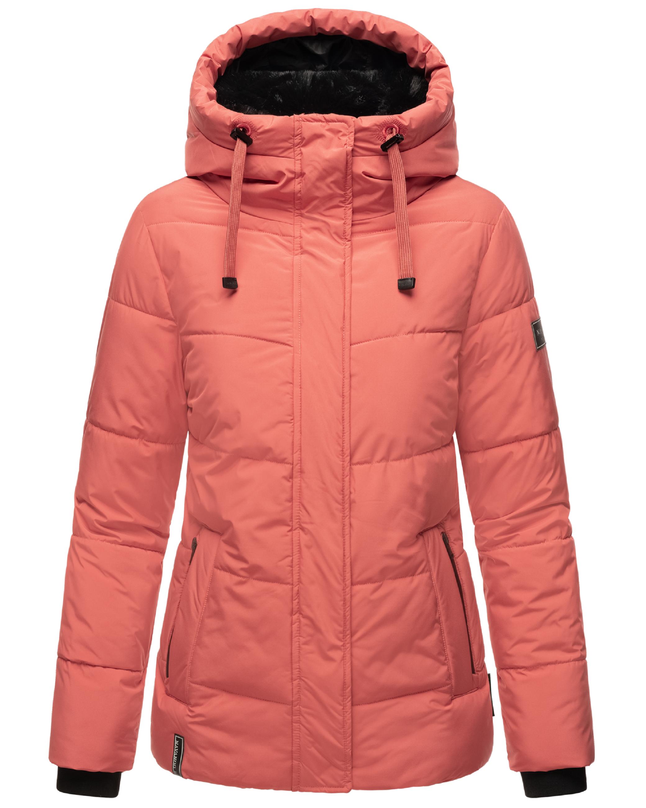 Warme gesteppte Winterjacke mit Kapuze "Sag ja XIV" Rouge