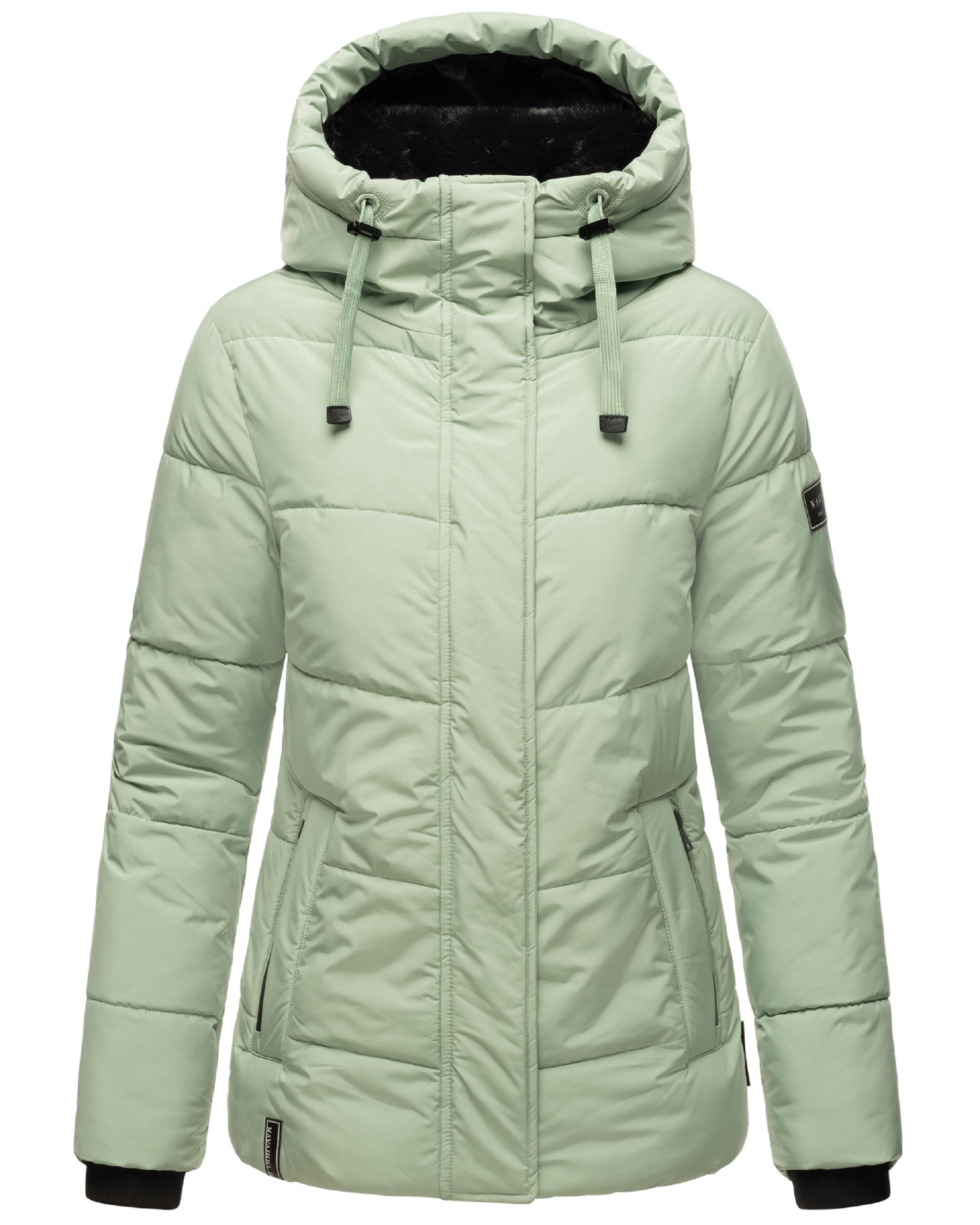 Warme gesteppte Winterjacke mit Kapuze "Sag ja XIV" Smokey Mint