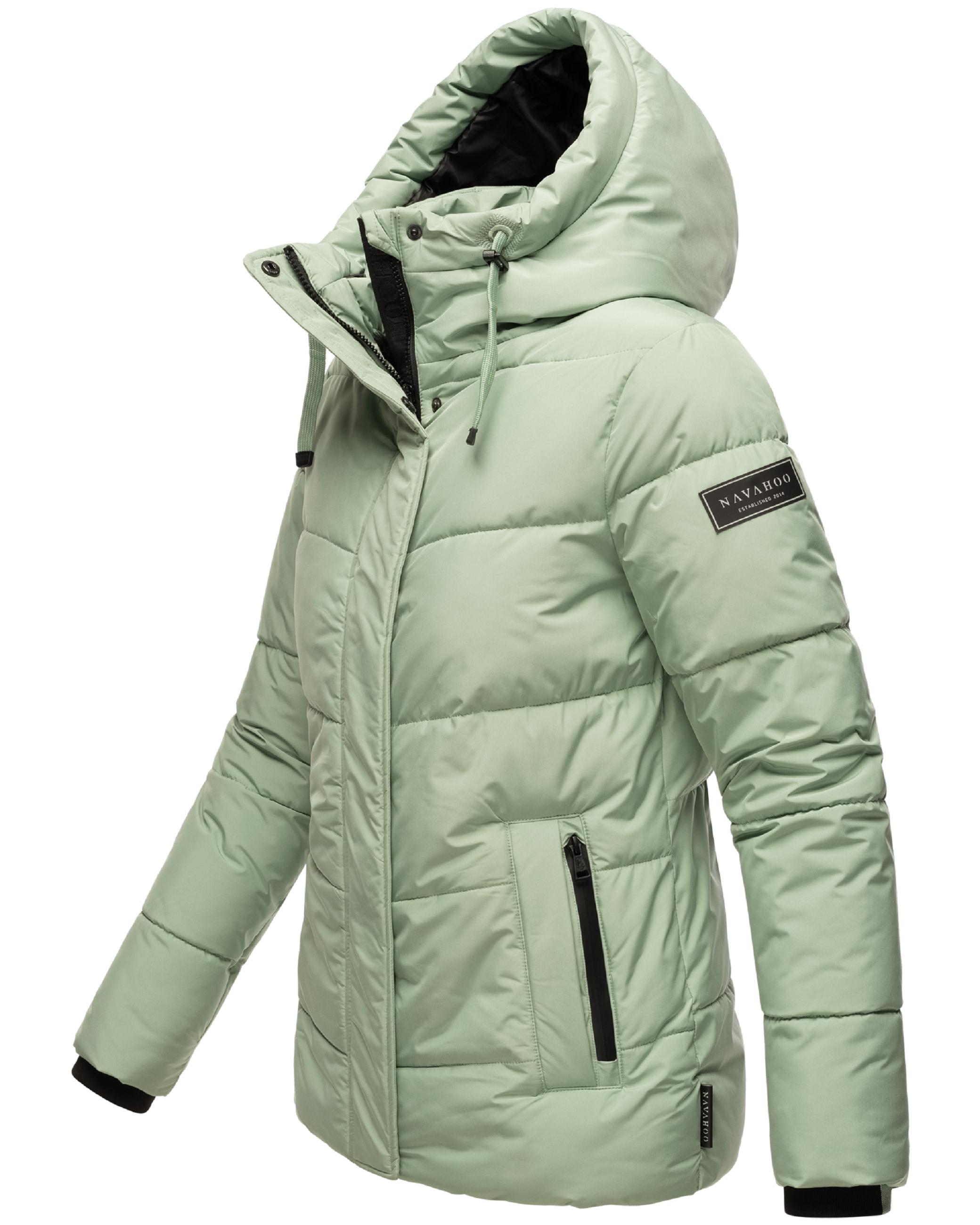 Warme gesteppte Winterjacke mit Kapuze "Sag ja XIV" Smokey Mint