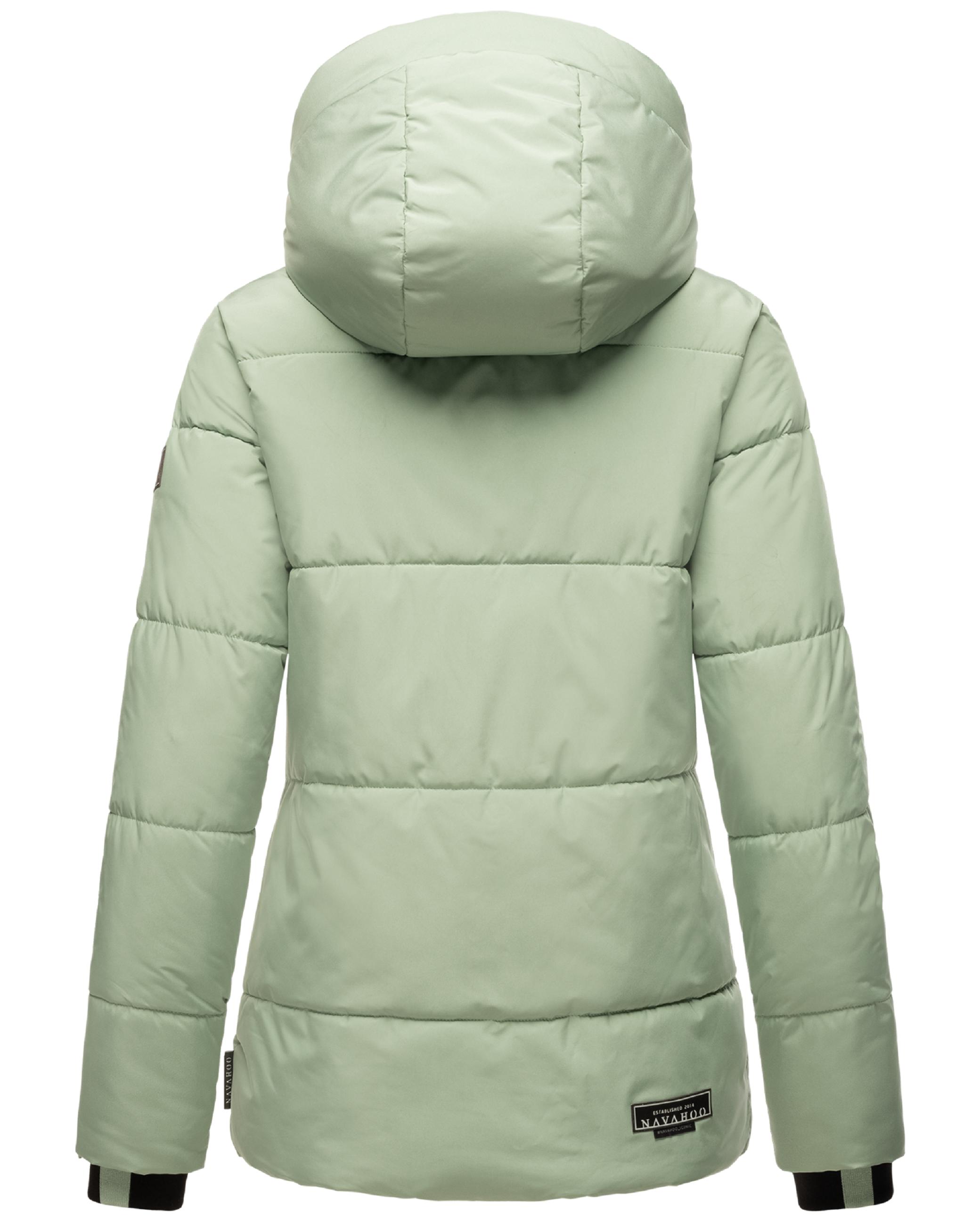 Warme gesteppte Winterjacke mit Kapuze "Sag ja XIV" Smokey Mint