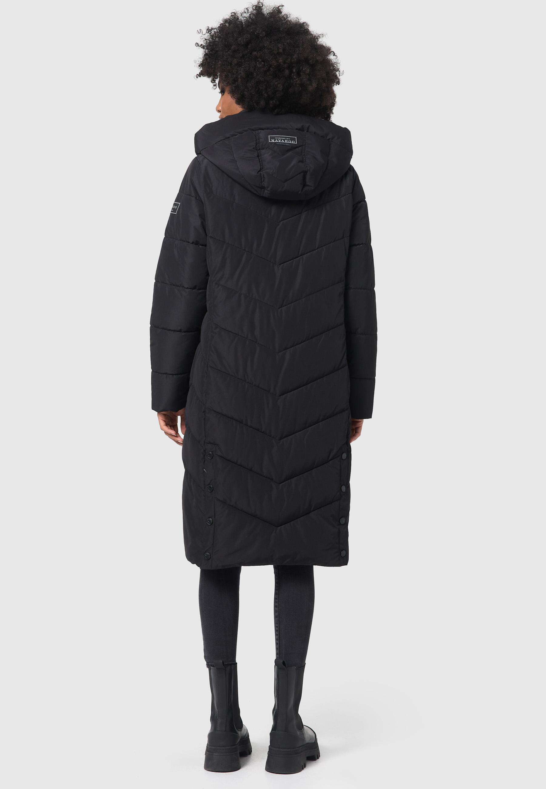 Warmer Steppmantel "Sahnekatzii XIV" Black