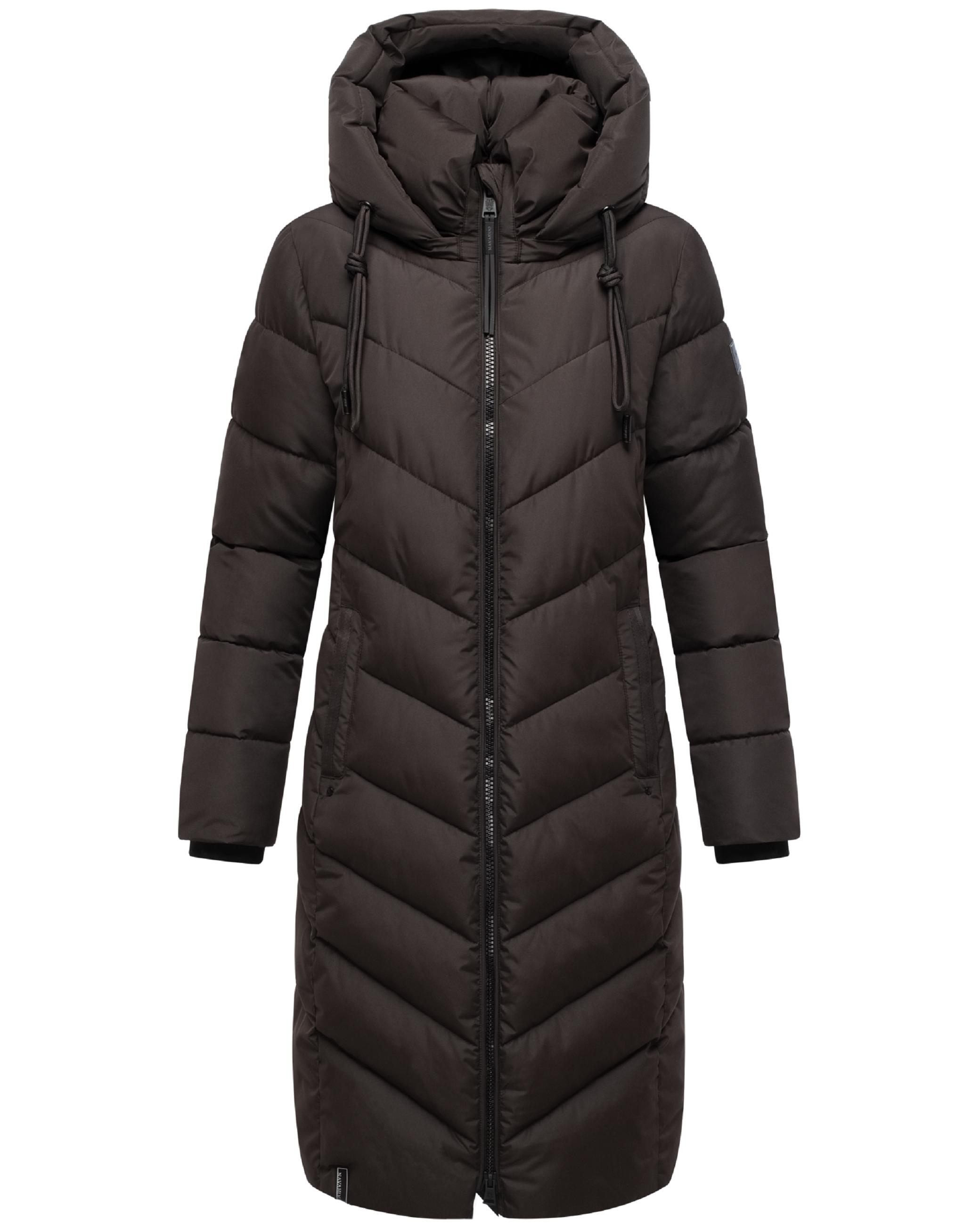 Warmer Steppmantel "Sahnekatzii XIV" Choco