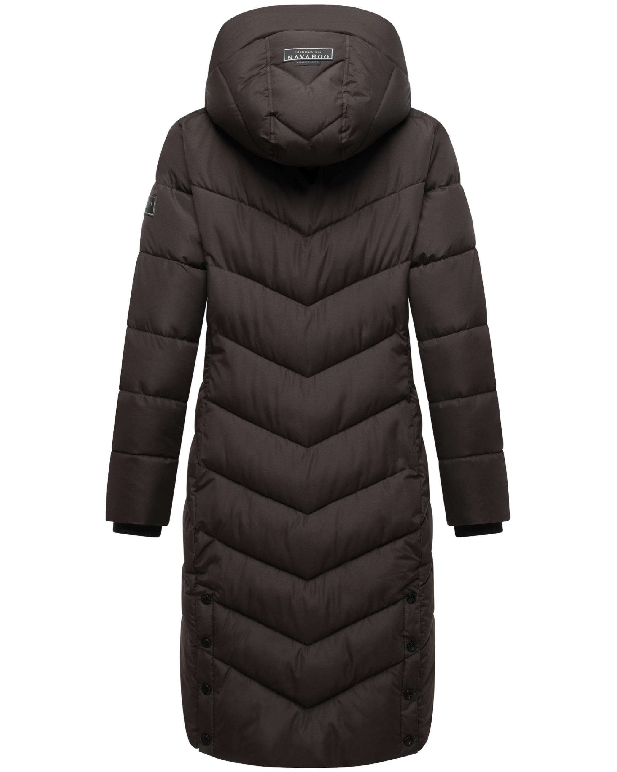 Warmer Steppmantel "Sahnekatzii XIV" Choco