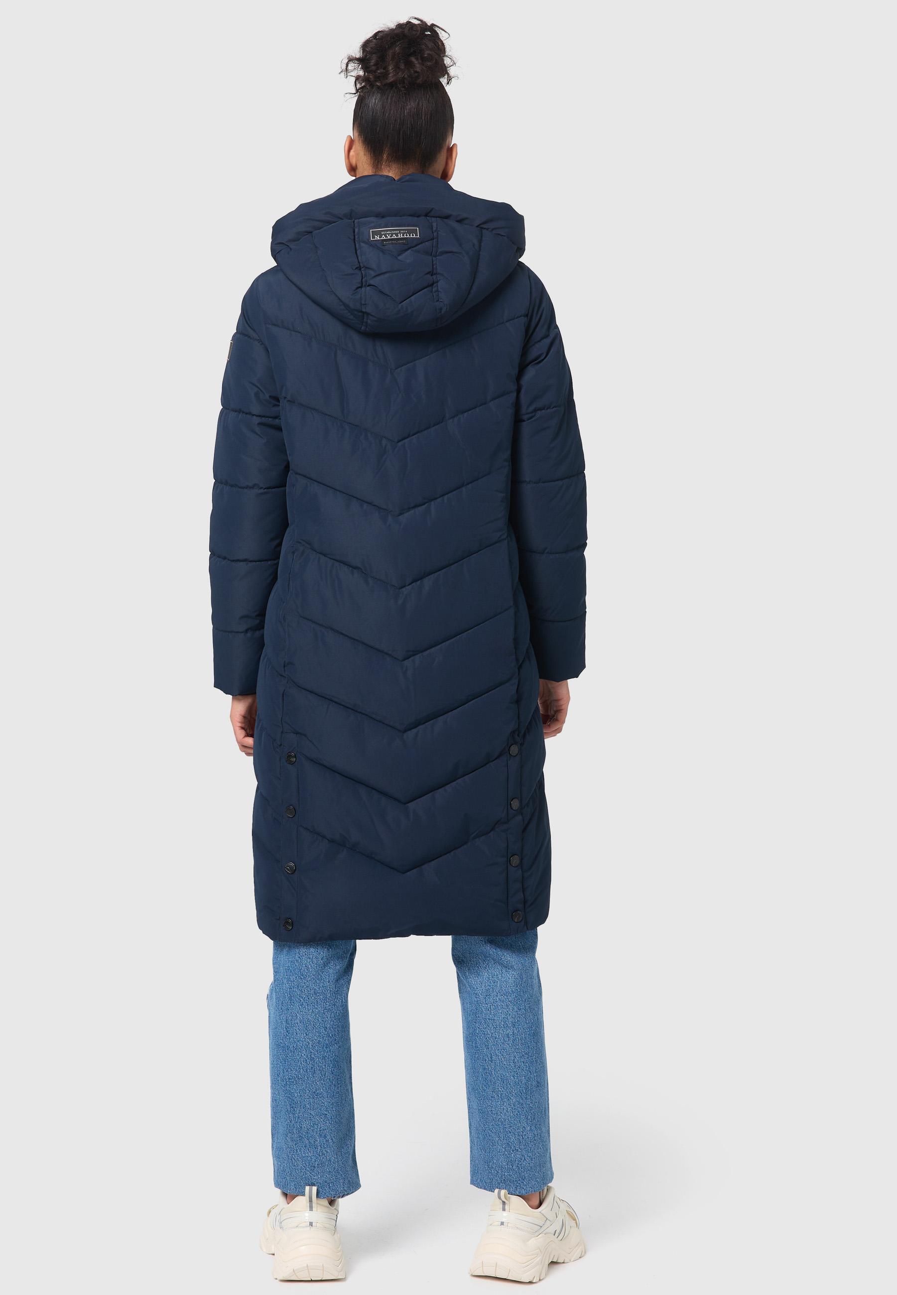 Warmer Steppmantel "Sahnekatzii XIV" Navy