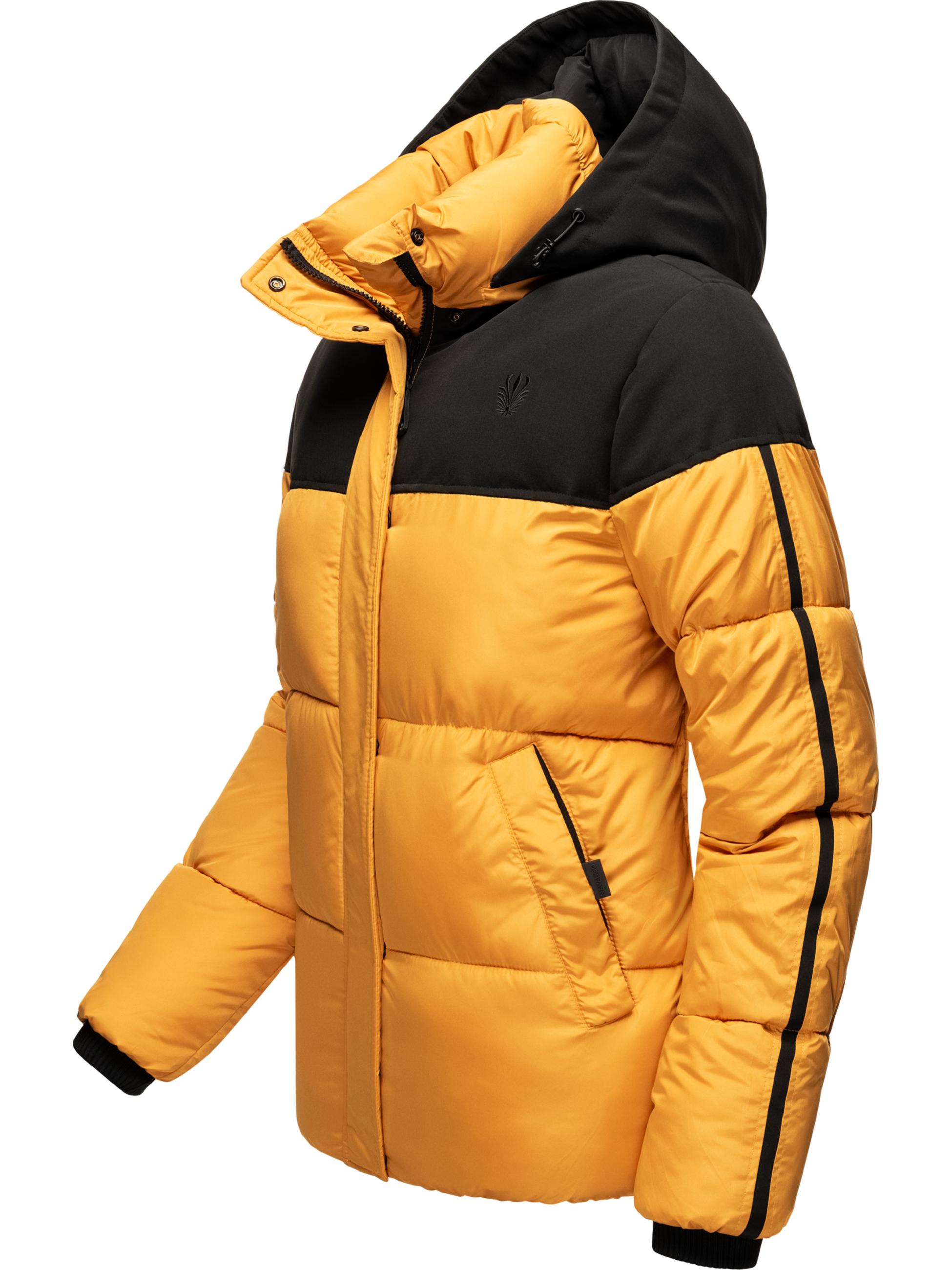 Oversize Steppjacke mit abnehmbarer Kapuze "Sarafina" Yellow