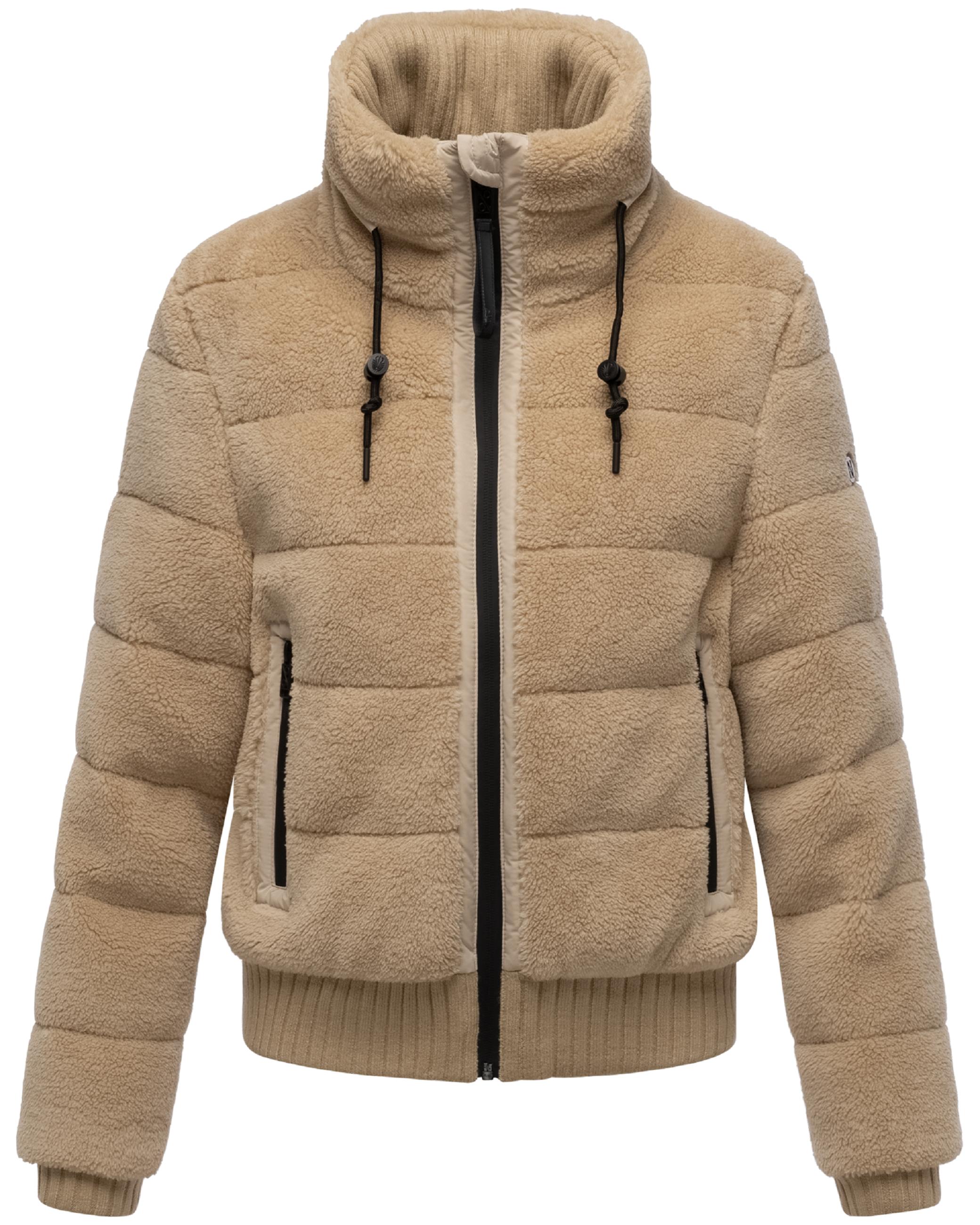 warme Plüschjacke "Schneepuder 14" Beige