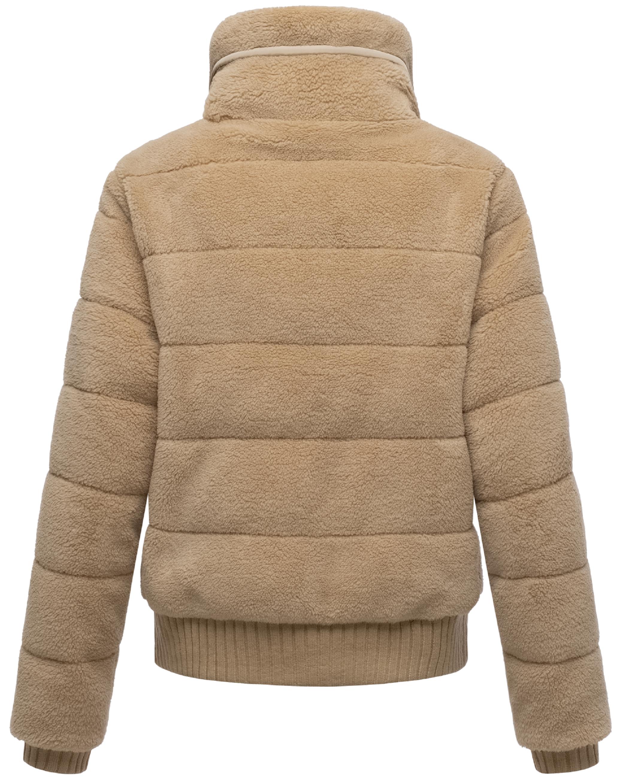 warme Plüschjacke "Schneepuder 14" Beige