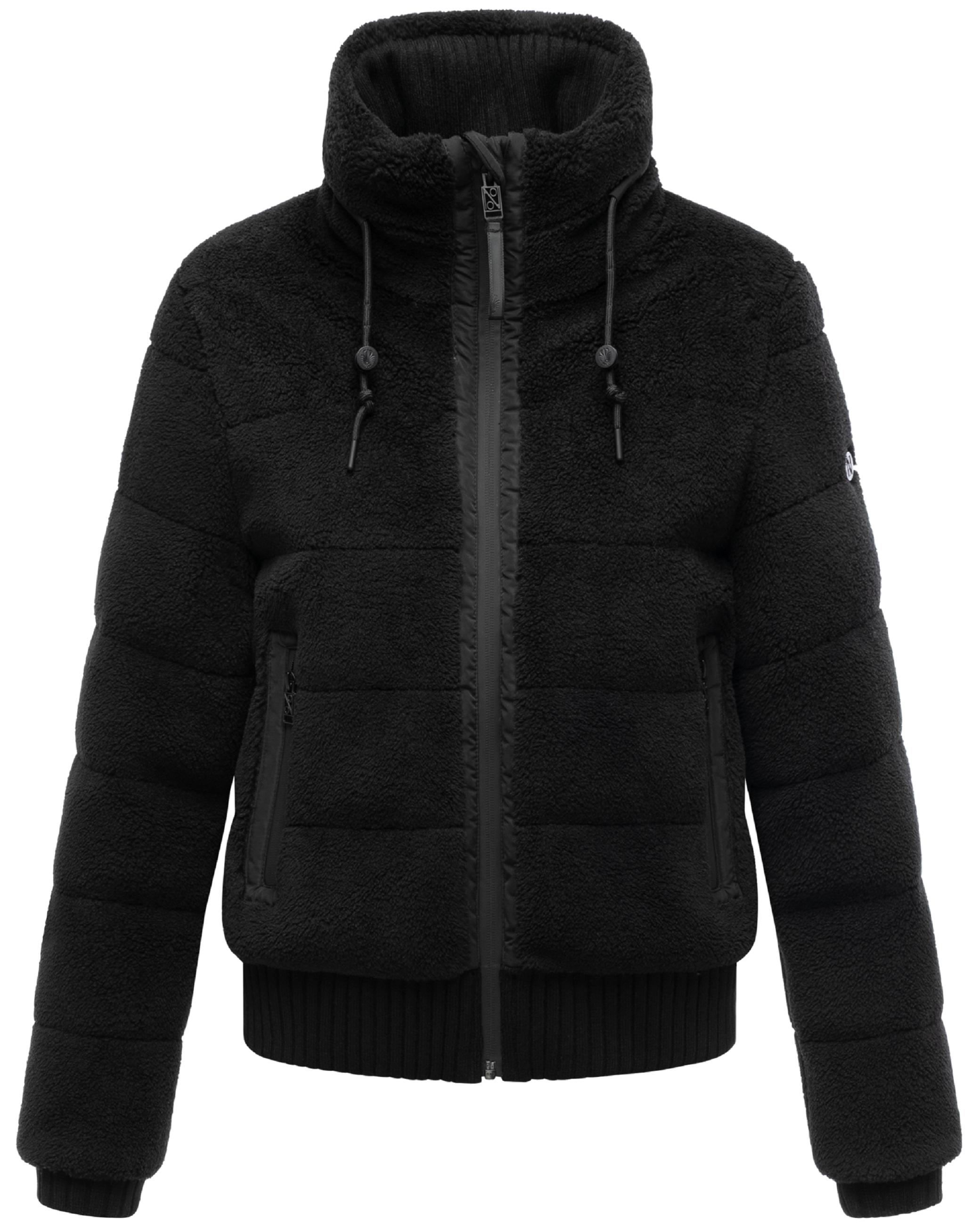 warme Plüschjacke "Schneepuder 14" Black