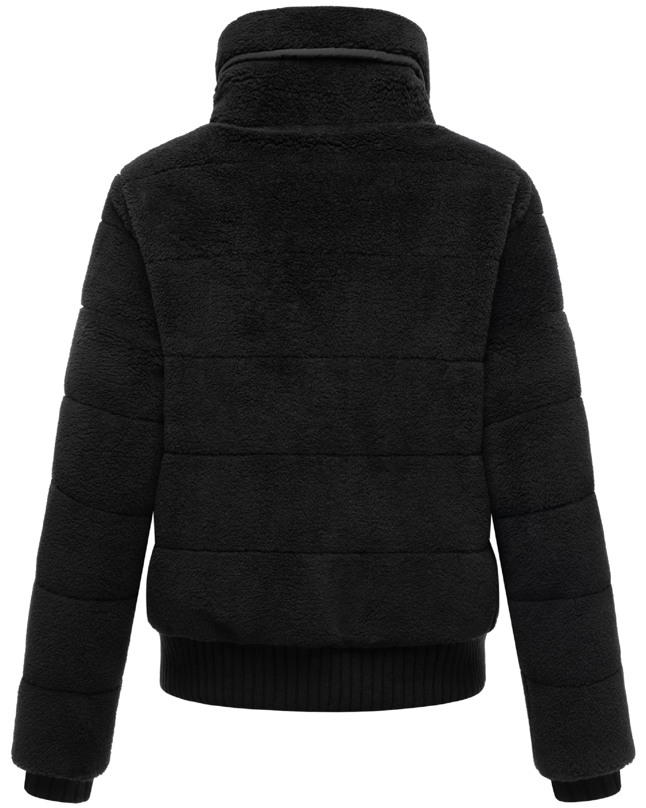 warme Plüschjacke "Schneepuder 14" Black
