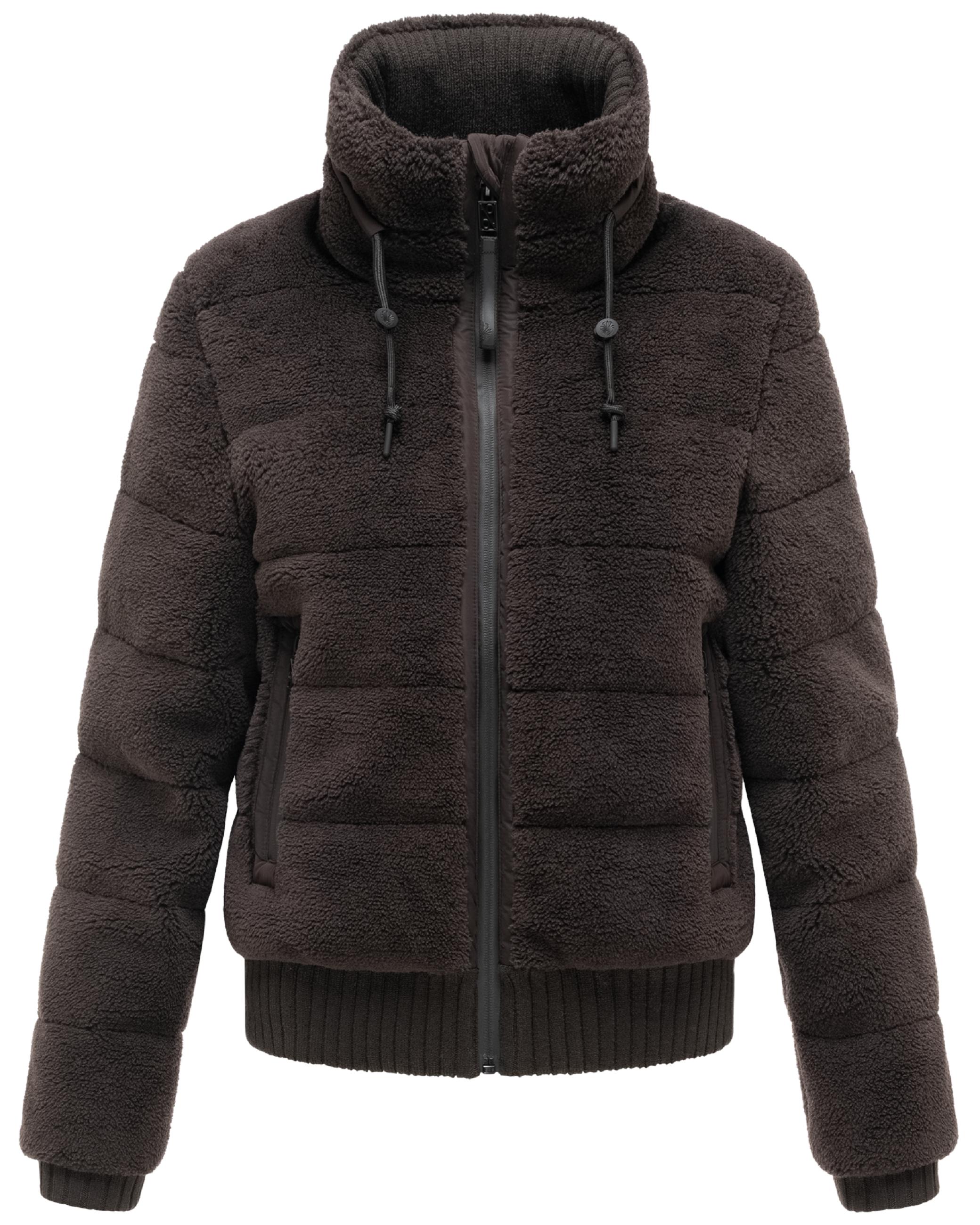 warme Plüschjacke "Schneepuder 14" Choco