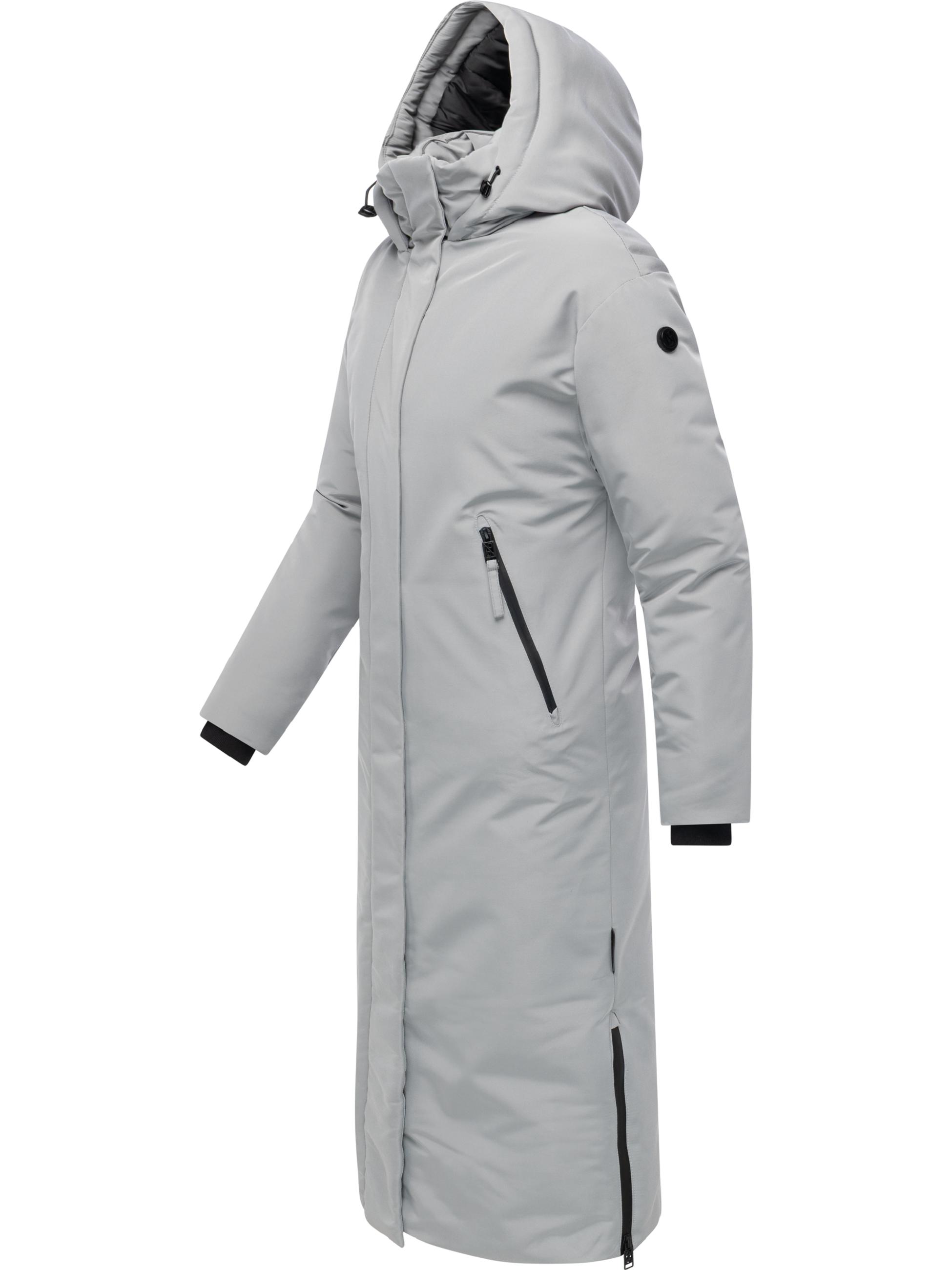 Warmer Wintermantel mit Rucksackträgern "Schneewächter 14" Grey
