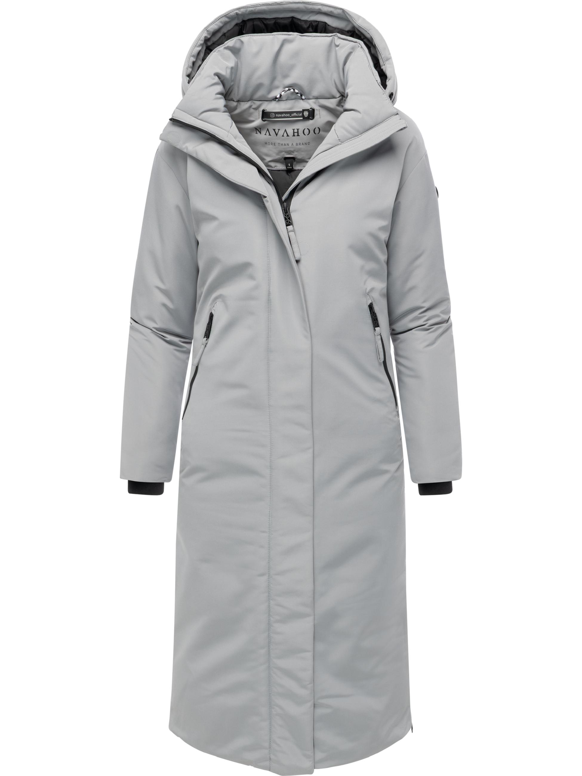Warmer Wintermantel mit Rucksackträgern "Schneewächter 14" Grey