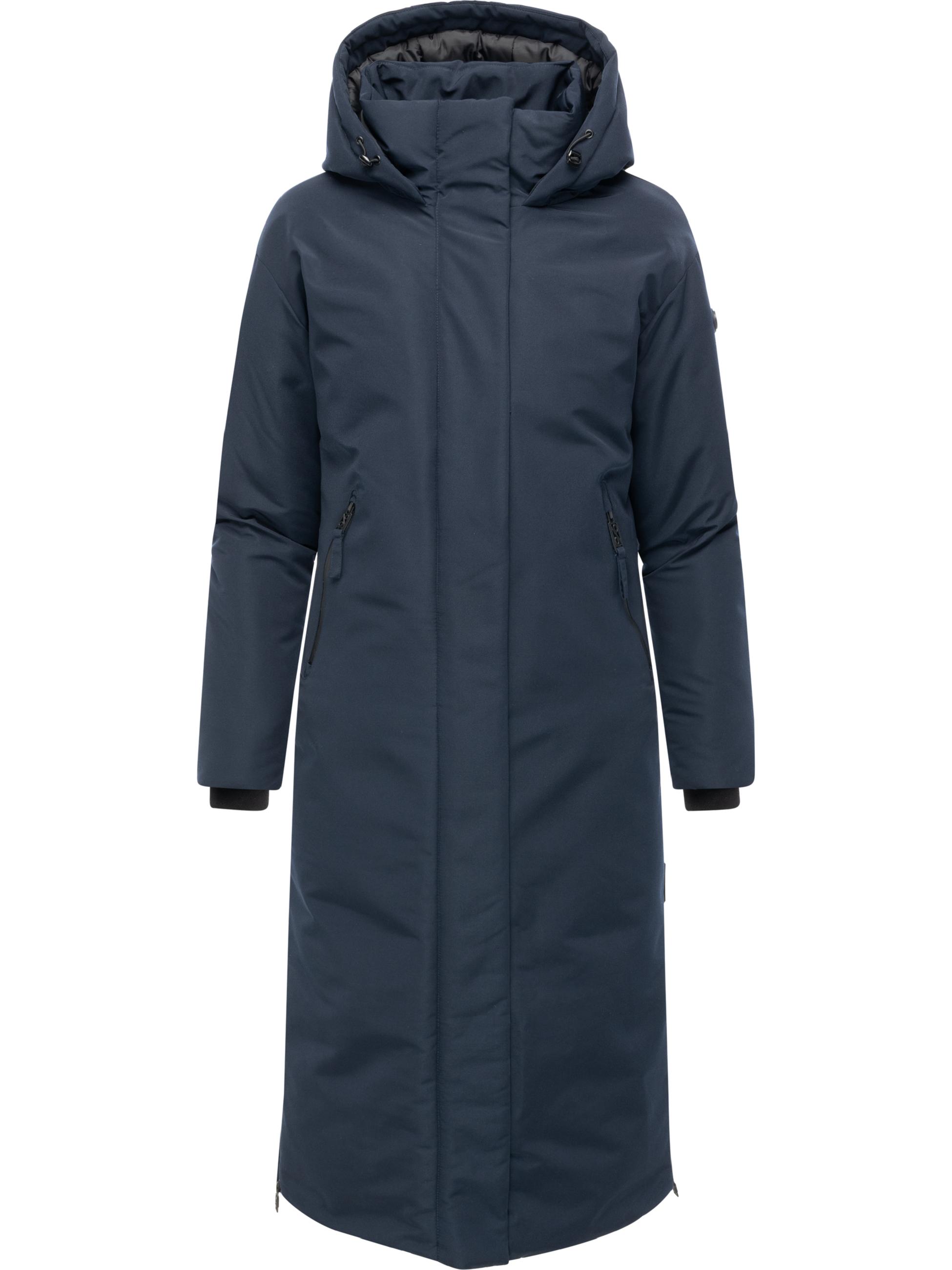 Warmer Wintermantel mit Rucksackträgern "Schneewächter 14" Navy