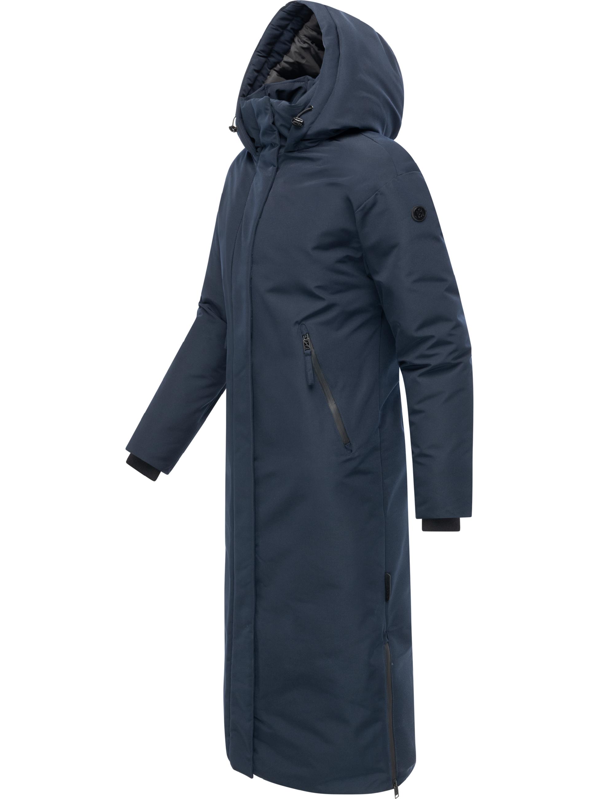 Warmer Wintermantel mit Rucksackträgern "Schneewächter 14" Navy