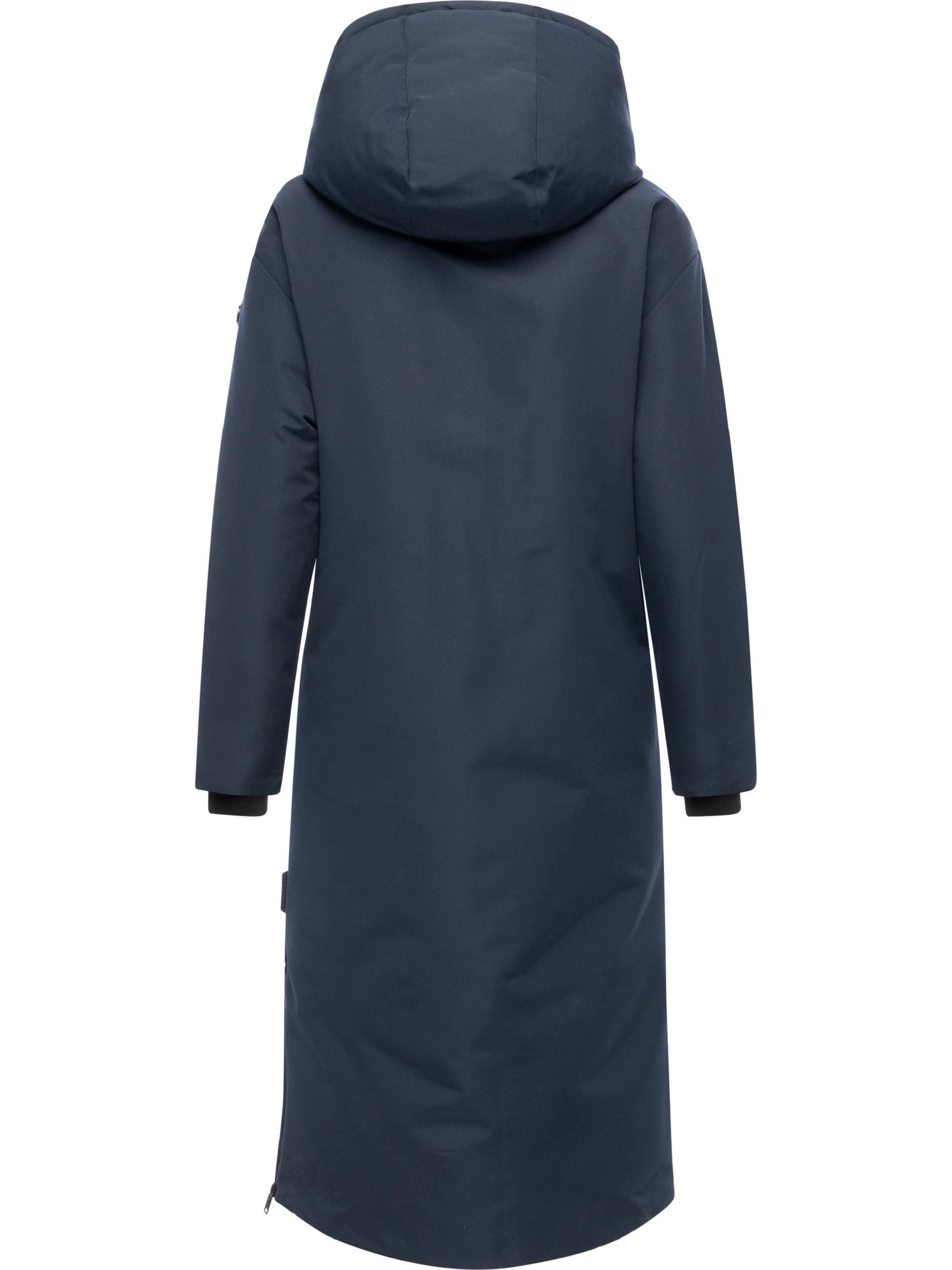 Warmer Wintermantel mit Rucksackträgern "Schneewächter 14" Navy