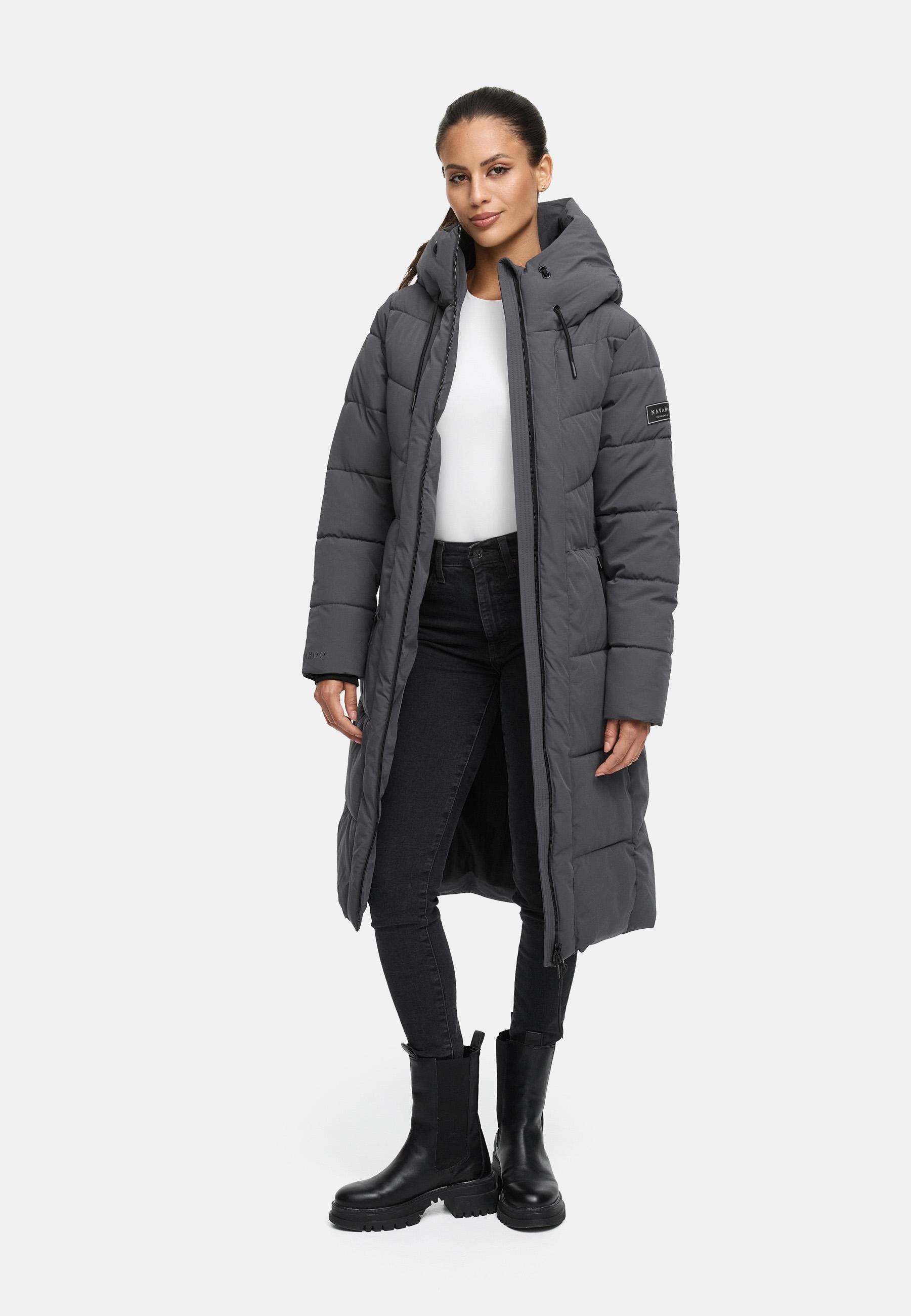 Wintermantel mit wasserdichten Reißverschlüssen "Schokokuss XIV" Anthracite