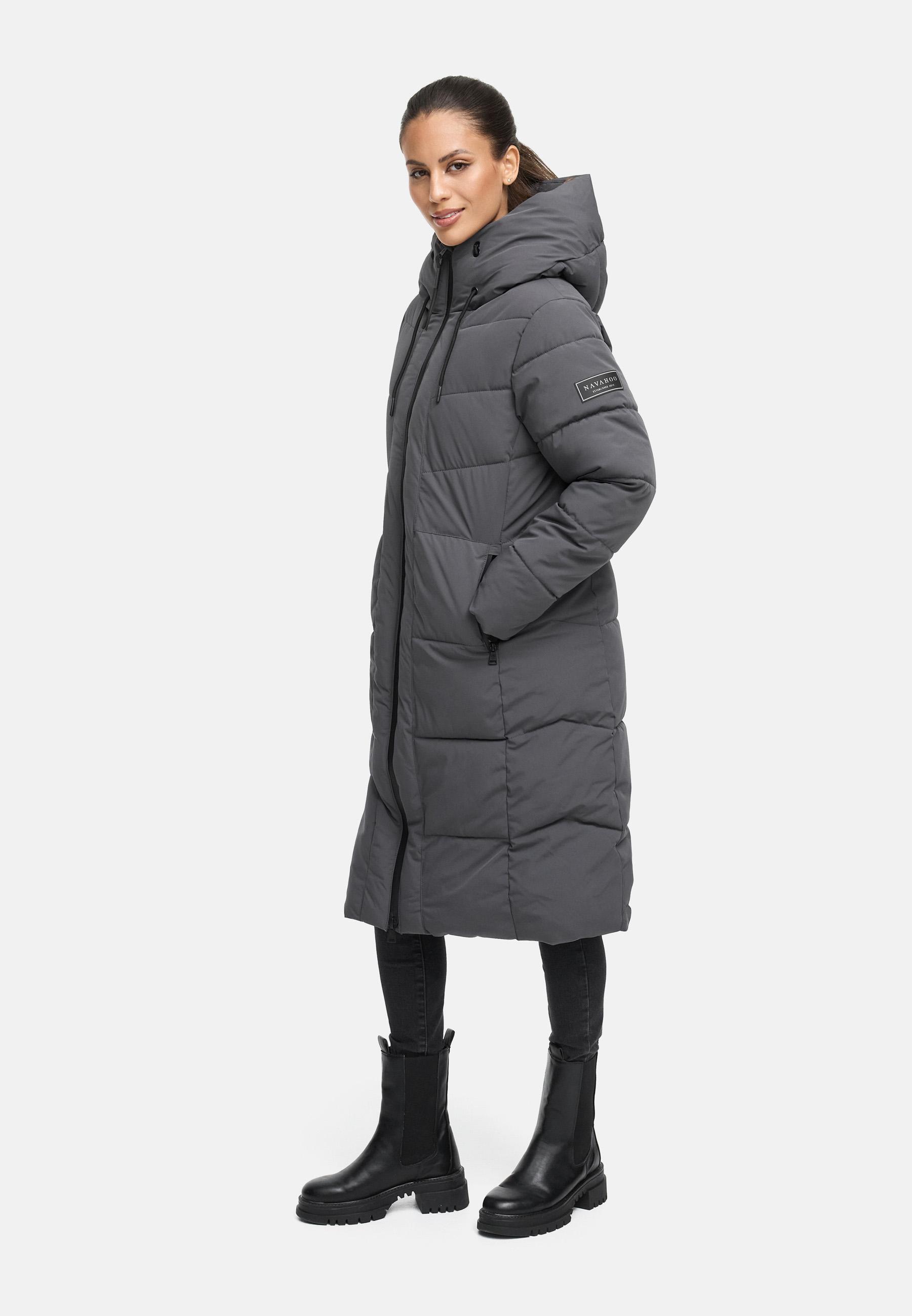 Wintermantel mit wasserdichten Reißverschlüssen "Schokokuss XIV" Anthracite