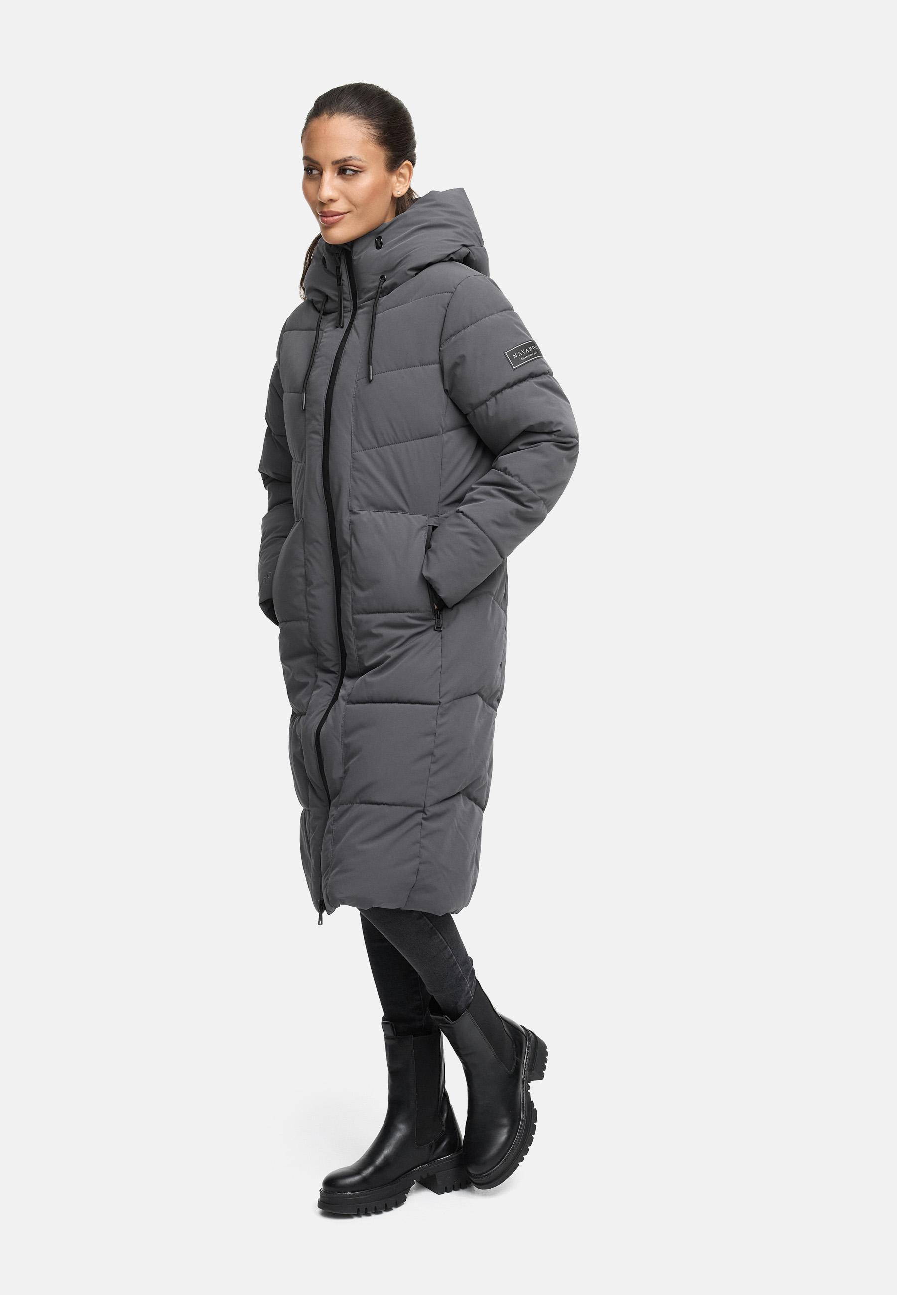 Wintermantel mit wasserdichten Reißverschlüssen "Schokokuss XIV" Anthracite