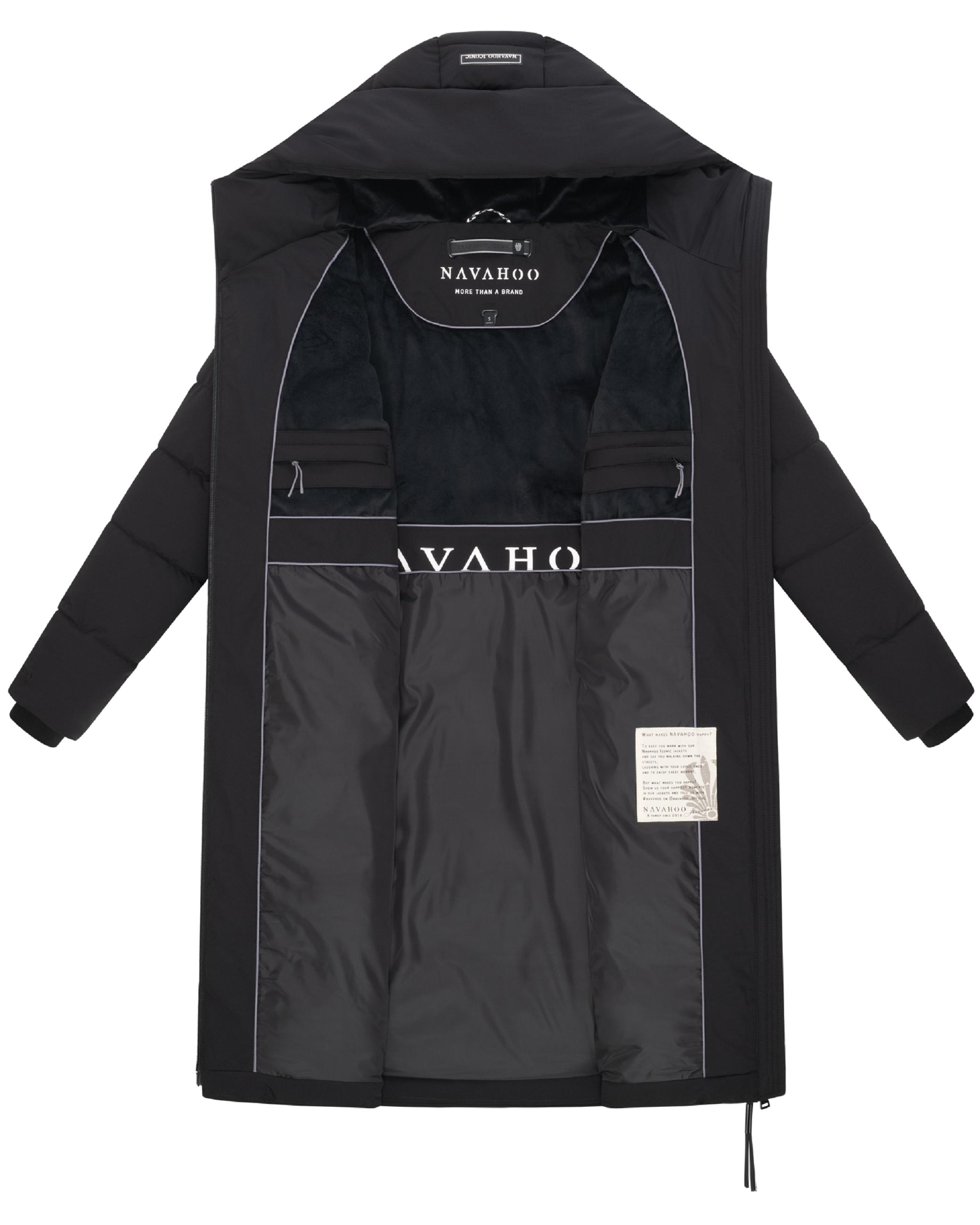 Wintermantel mit wasserdichten Reißverschlüssen "Schokokuss XIV" Black