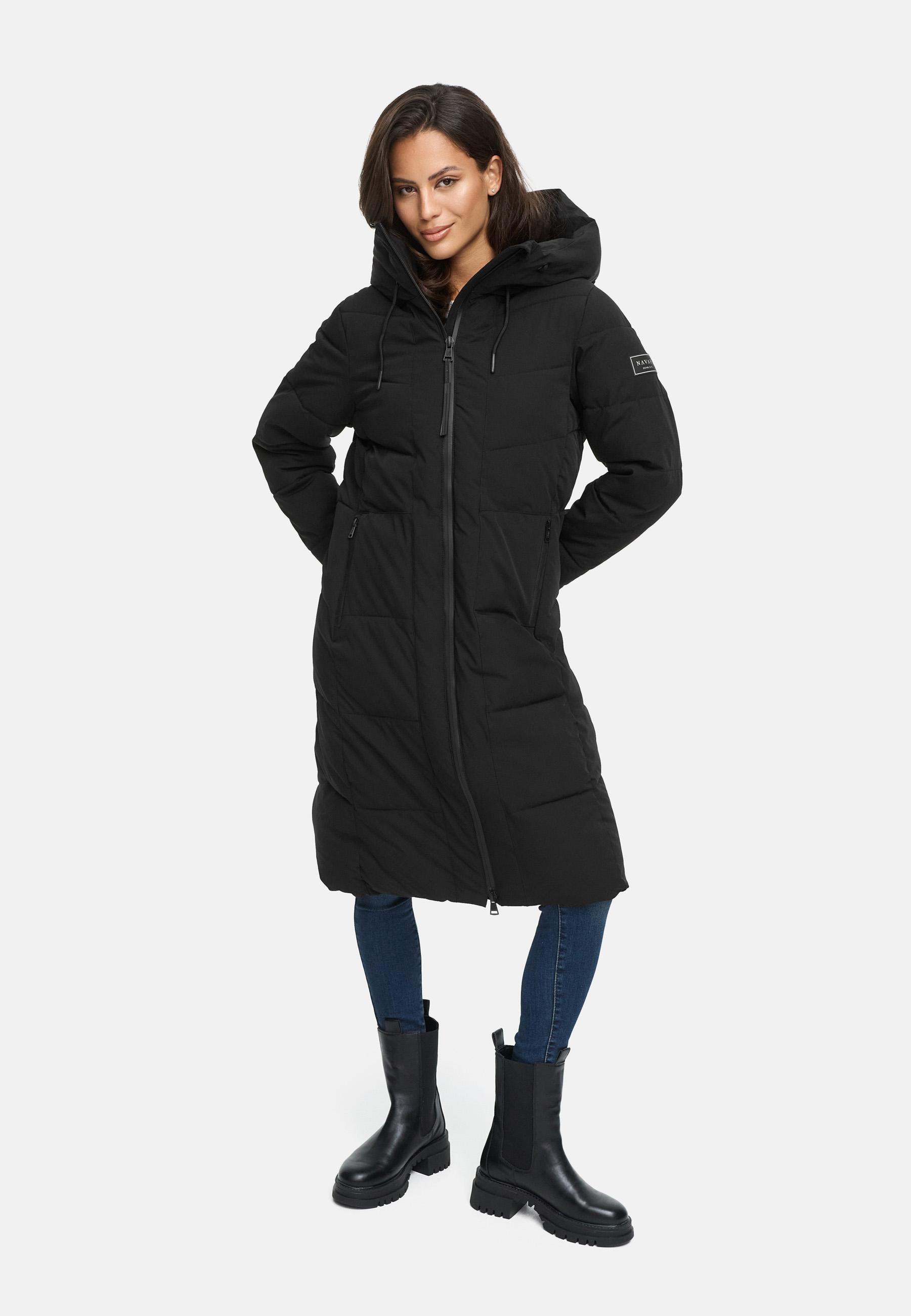 Wintermantel mit wasserdichten Reißverschlüssen "Schokokuss XIV" Black