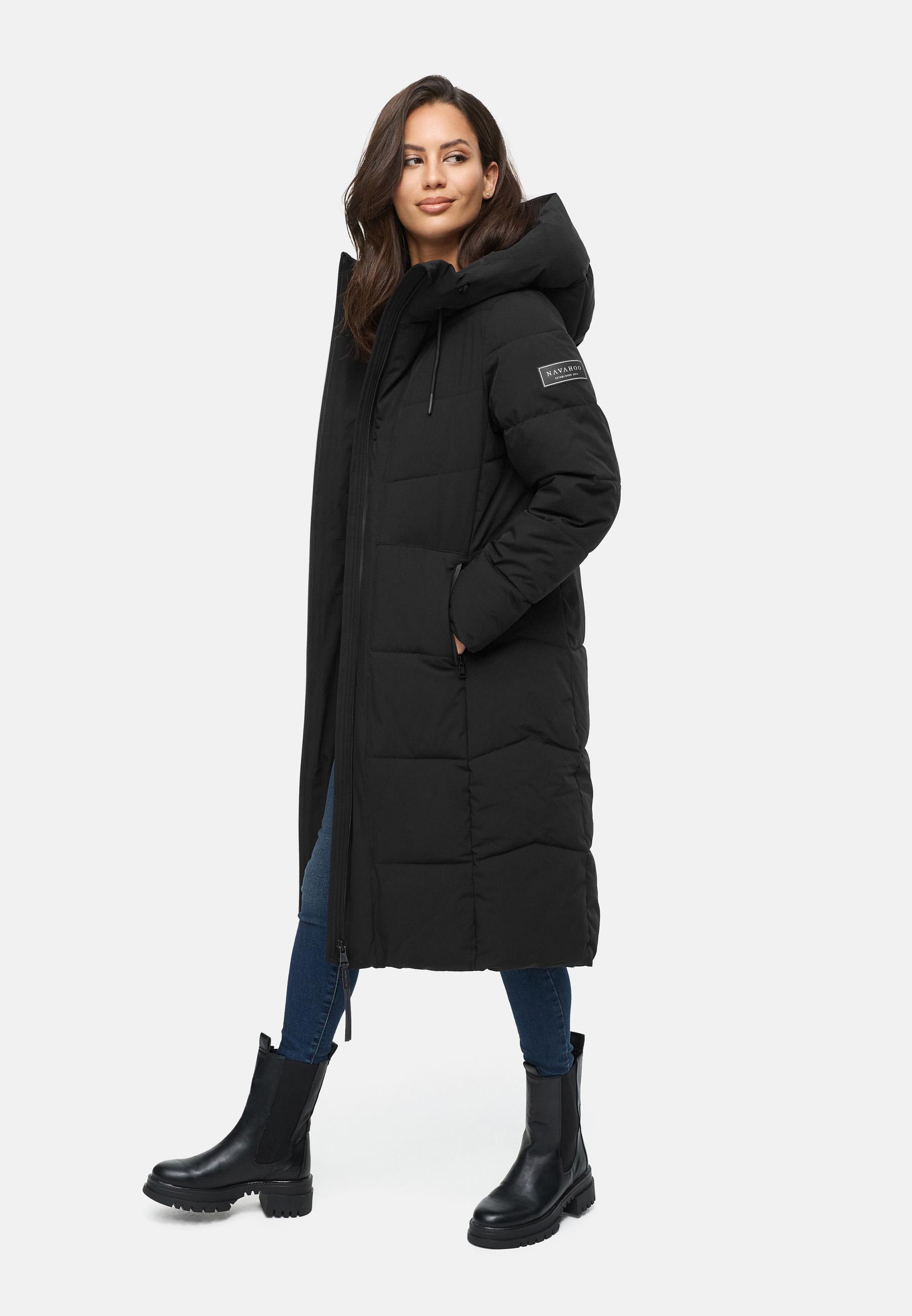 Wintermantel mit wasserdichten Reißverschlüssen "Schokokuss XIV" Black