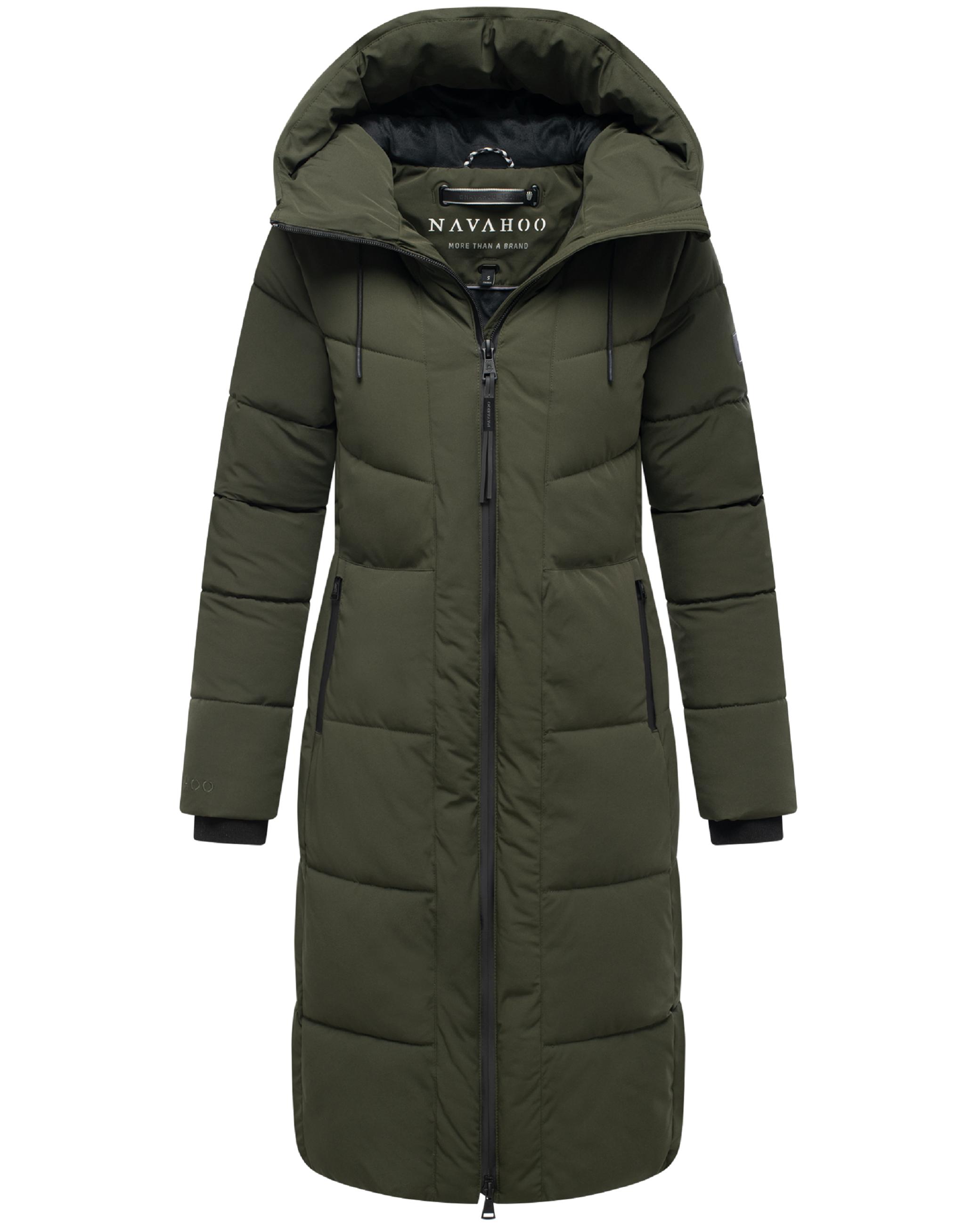 Wintermantel mit wasserdichten Reißverschlüssen "Schokokuss XIV" Dark Olive