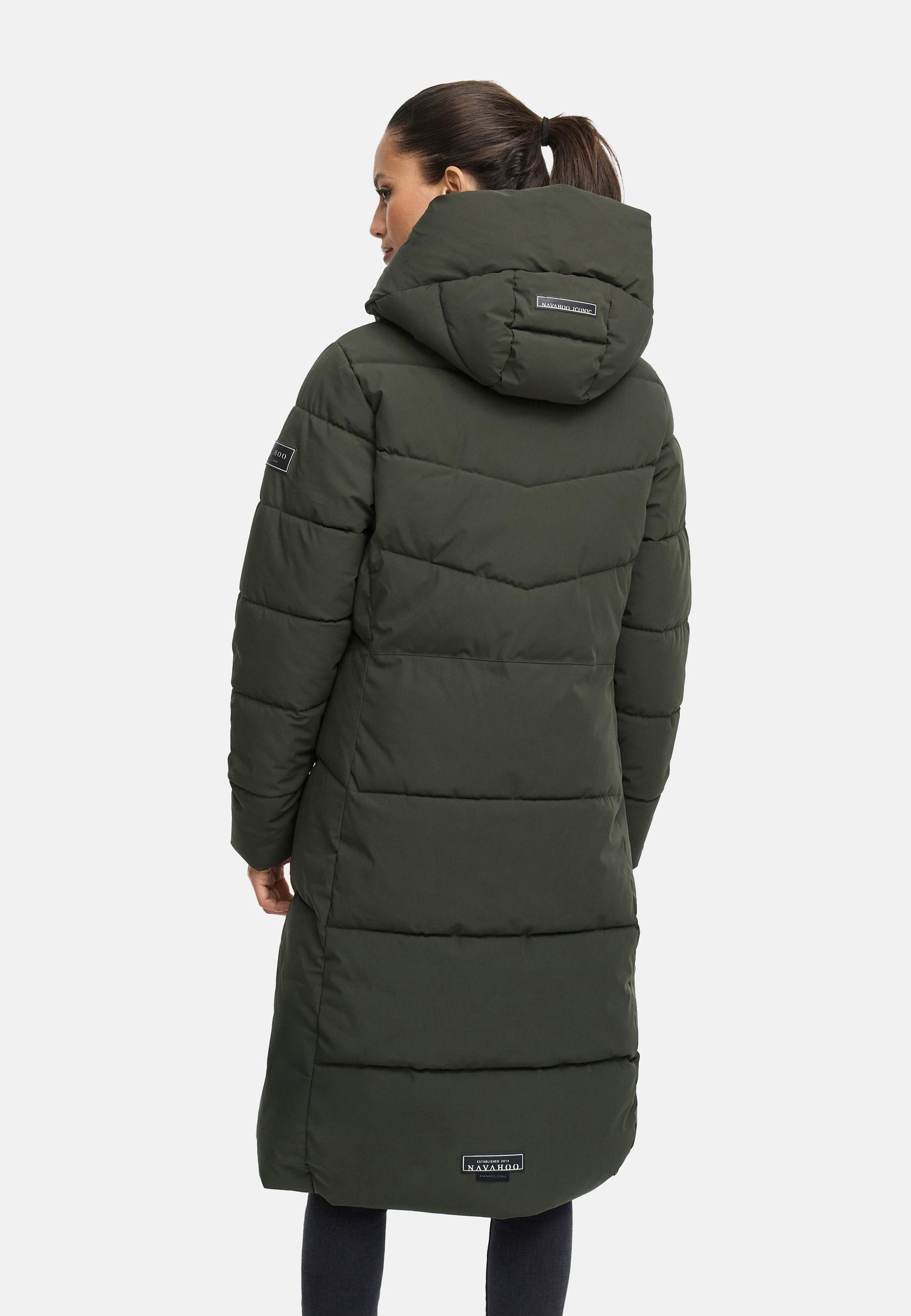 Wintermantel mit wasserdichten Reißverschlüssen "Schokokuss XIV" Dark Olive