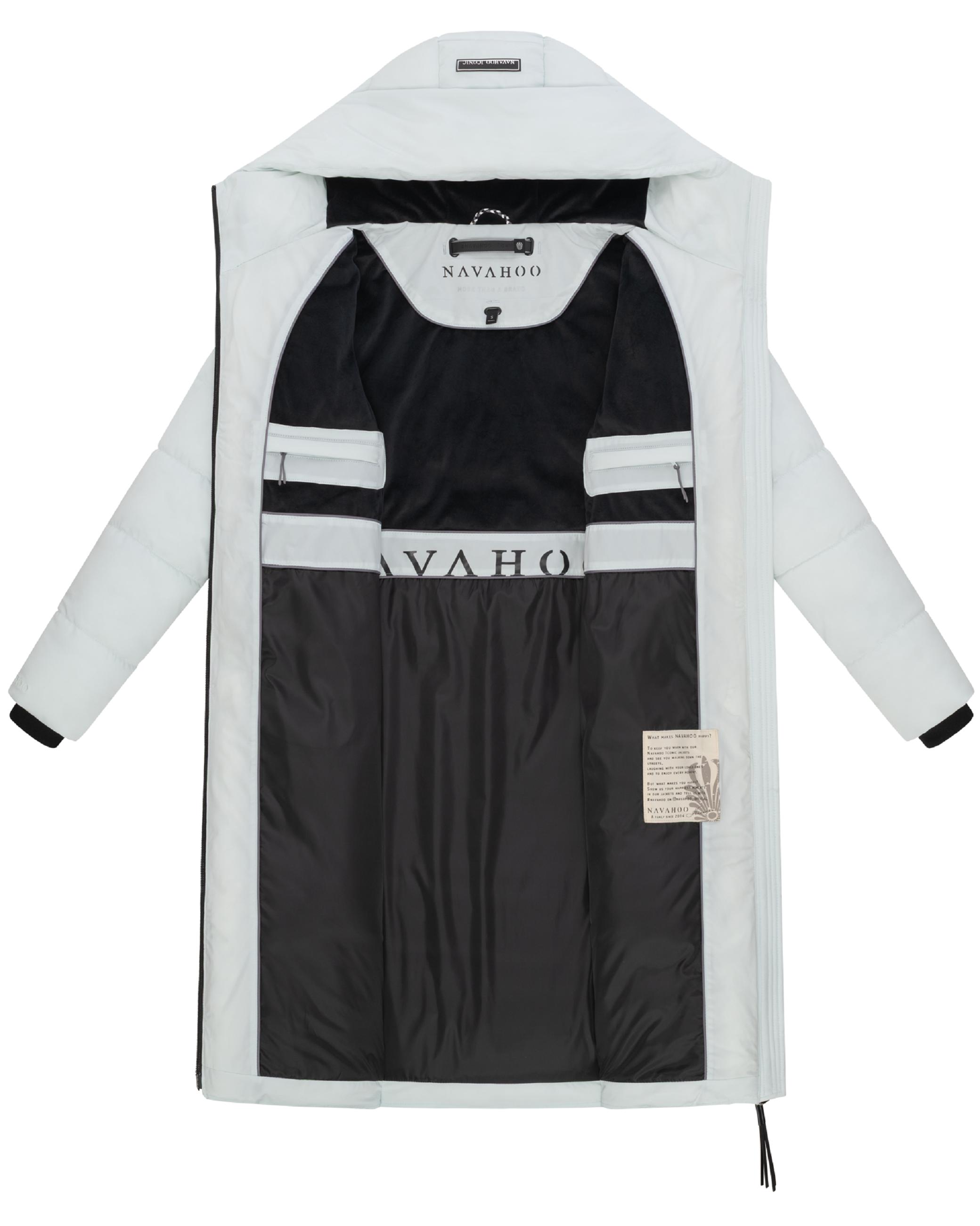 Wintermantel mit wasserdichten Reißverschlüssen "Schokokuss XIV" Ice Blue