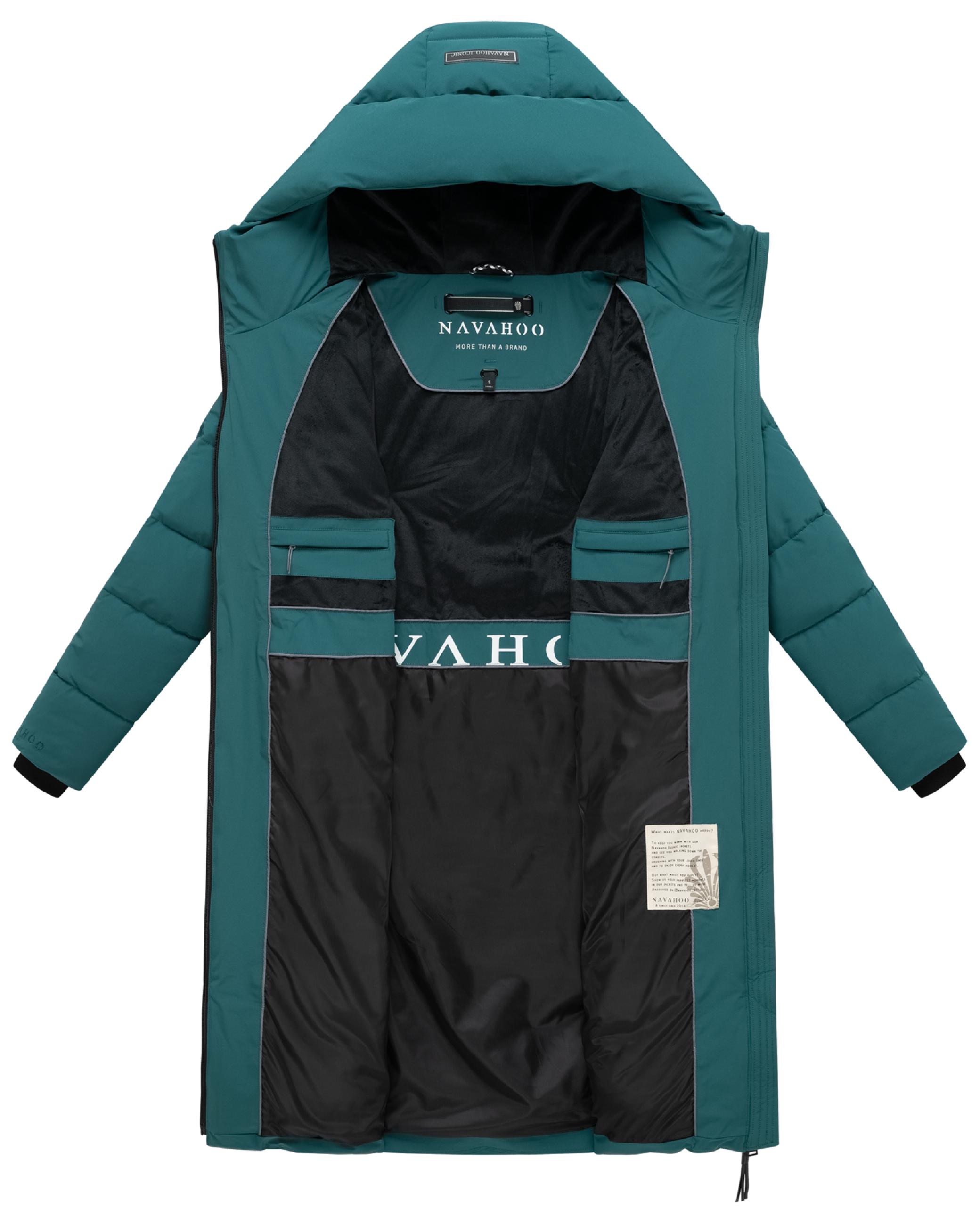 Wintermantel mit wasserdichten Reißverschlüssen "Schokokuss XIV" Ocean Green
