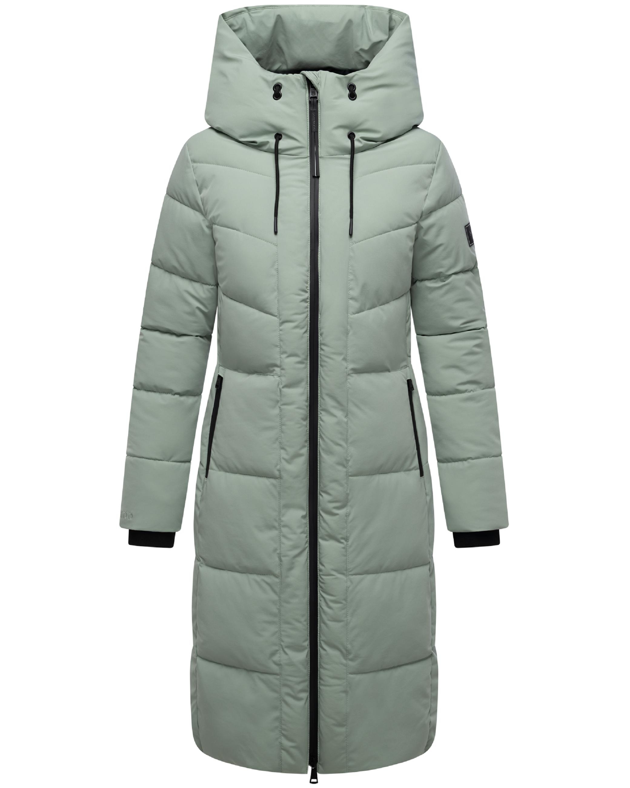 Wintermantel mit wasserdichten Reißverschlüssen "Schokokuss XIV" Smokey Mint