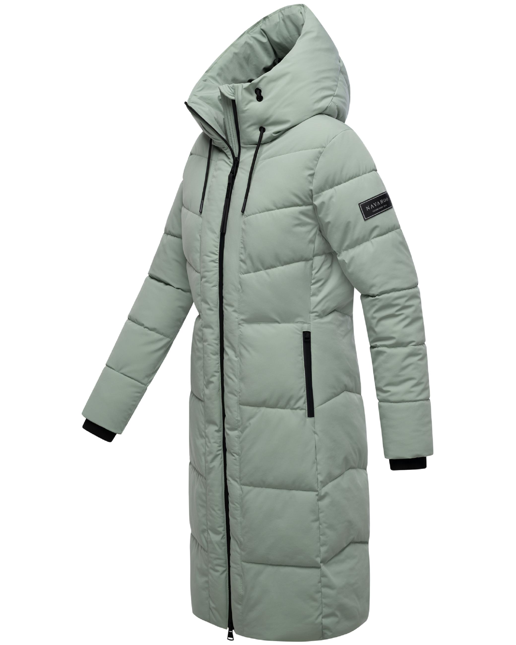 Wintermantel mit wasserdichten Reißverschlüssen "Schokokuss XIV" Smokey Mint