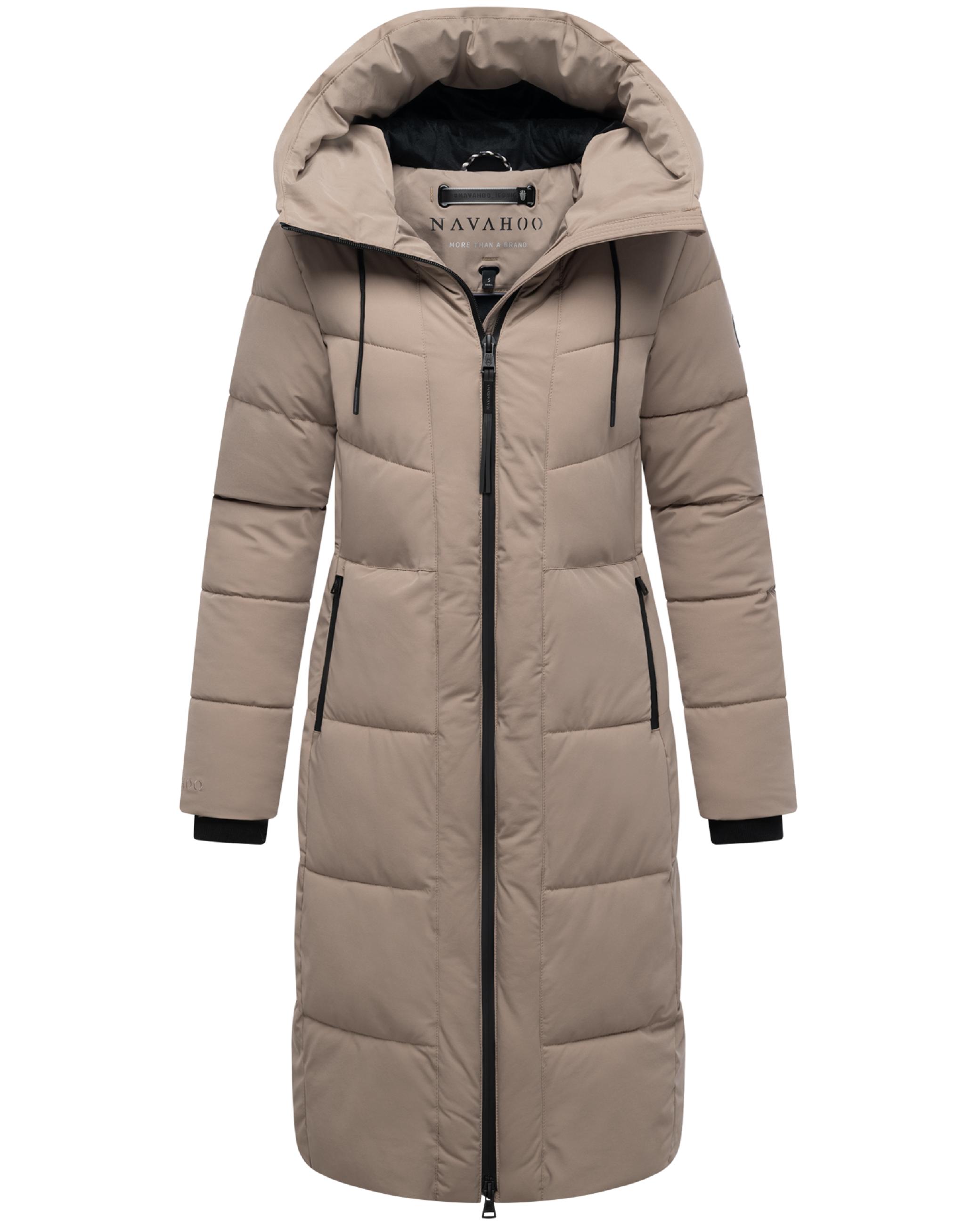 Wintermantel mit wasserdichten Reißverschlüssen "Schokokuss XIV" Taupe Grey