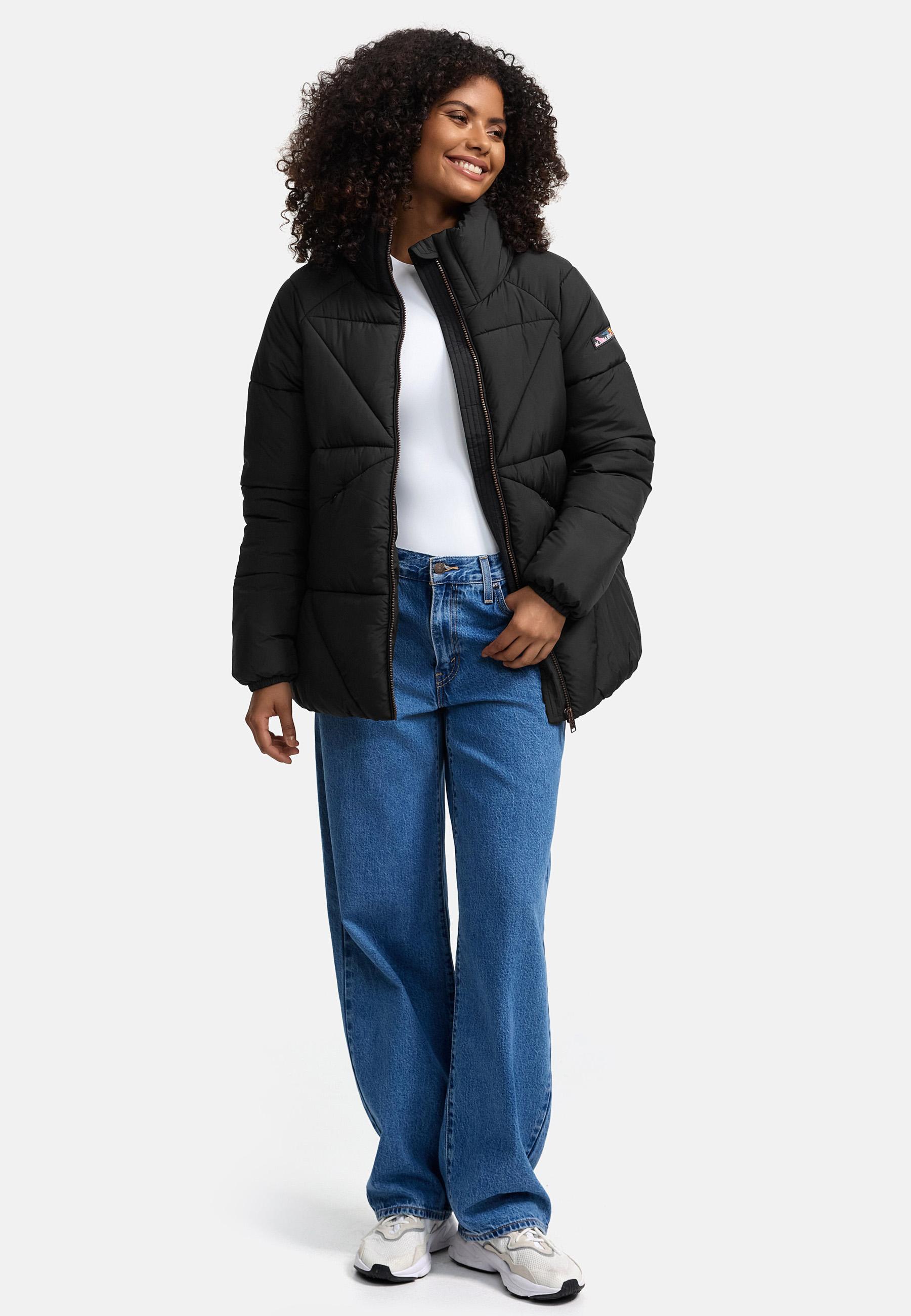 Oversized Winter Steppjacke "Schokolinaa 14" Black