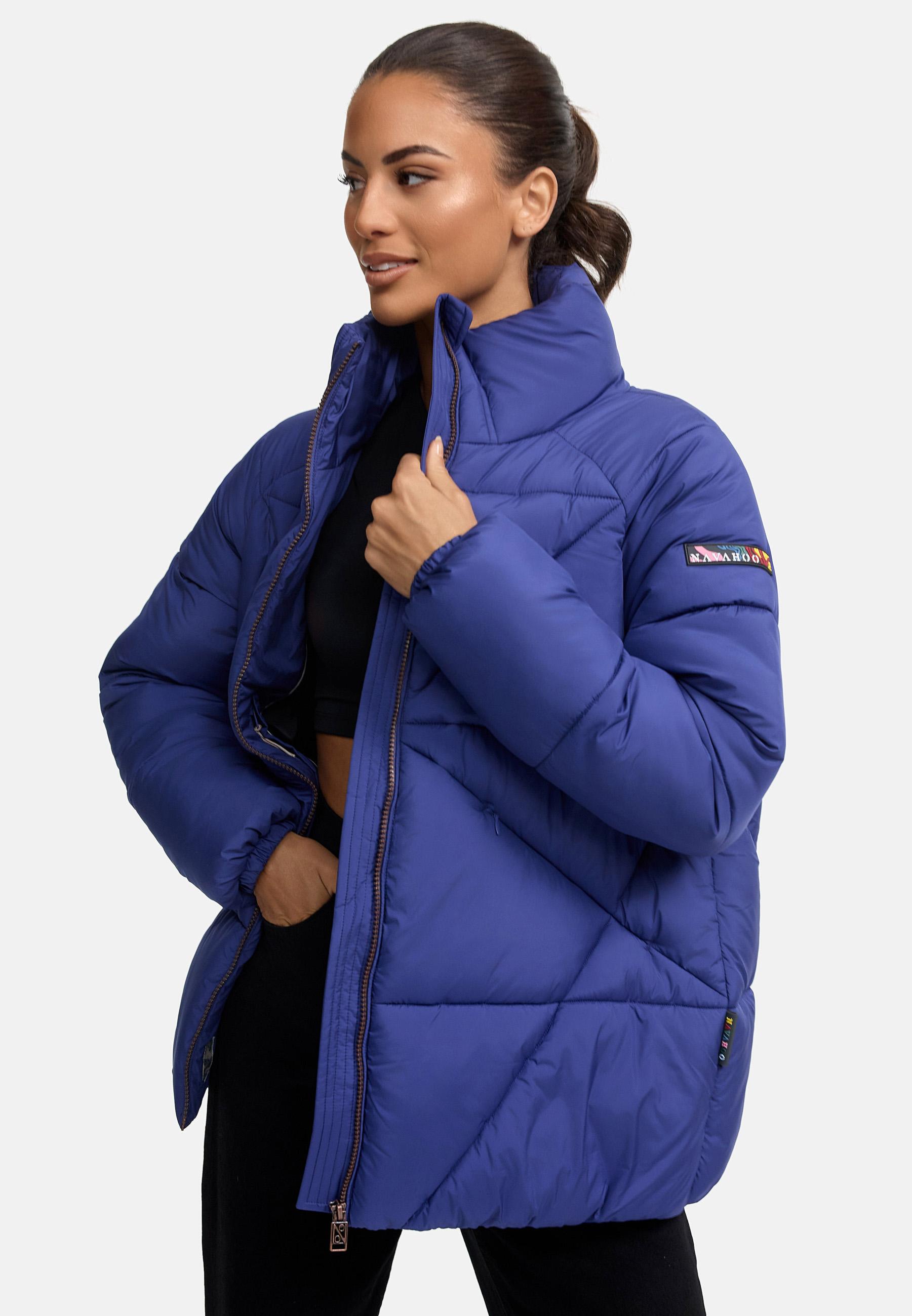 Oversized Winter Steppjacke "Schokolinaa 14" Blue Violet