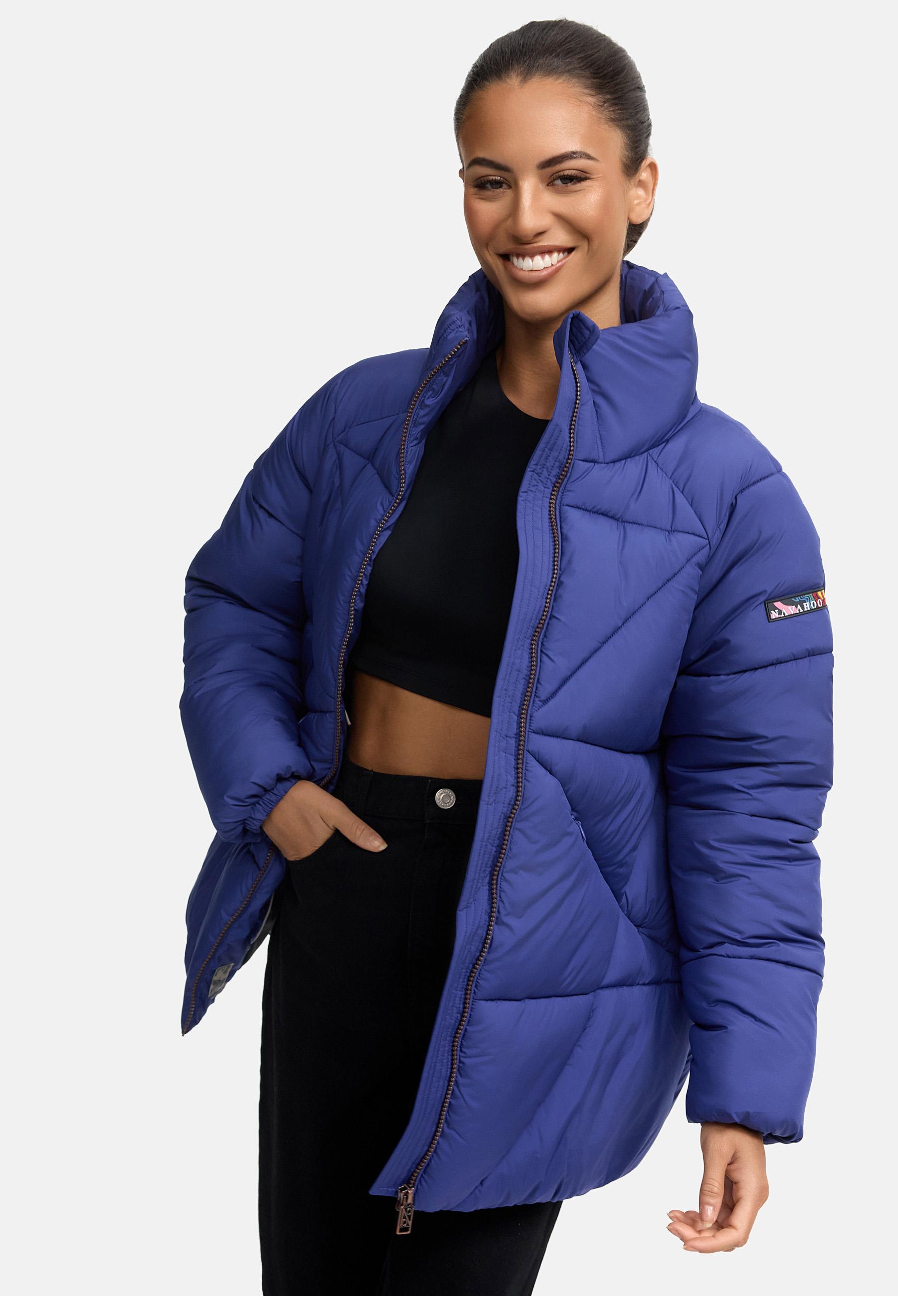 Oversized Winter Steppjacke "Schokolinaa 14" Blue Violet