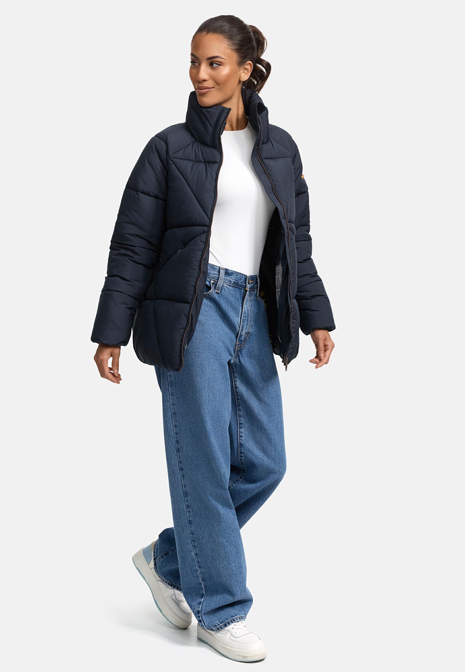 Oversized Winter Steppjacke "Schokolinaa 14" Navy