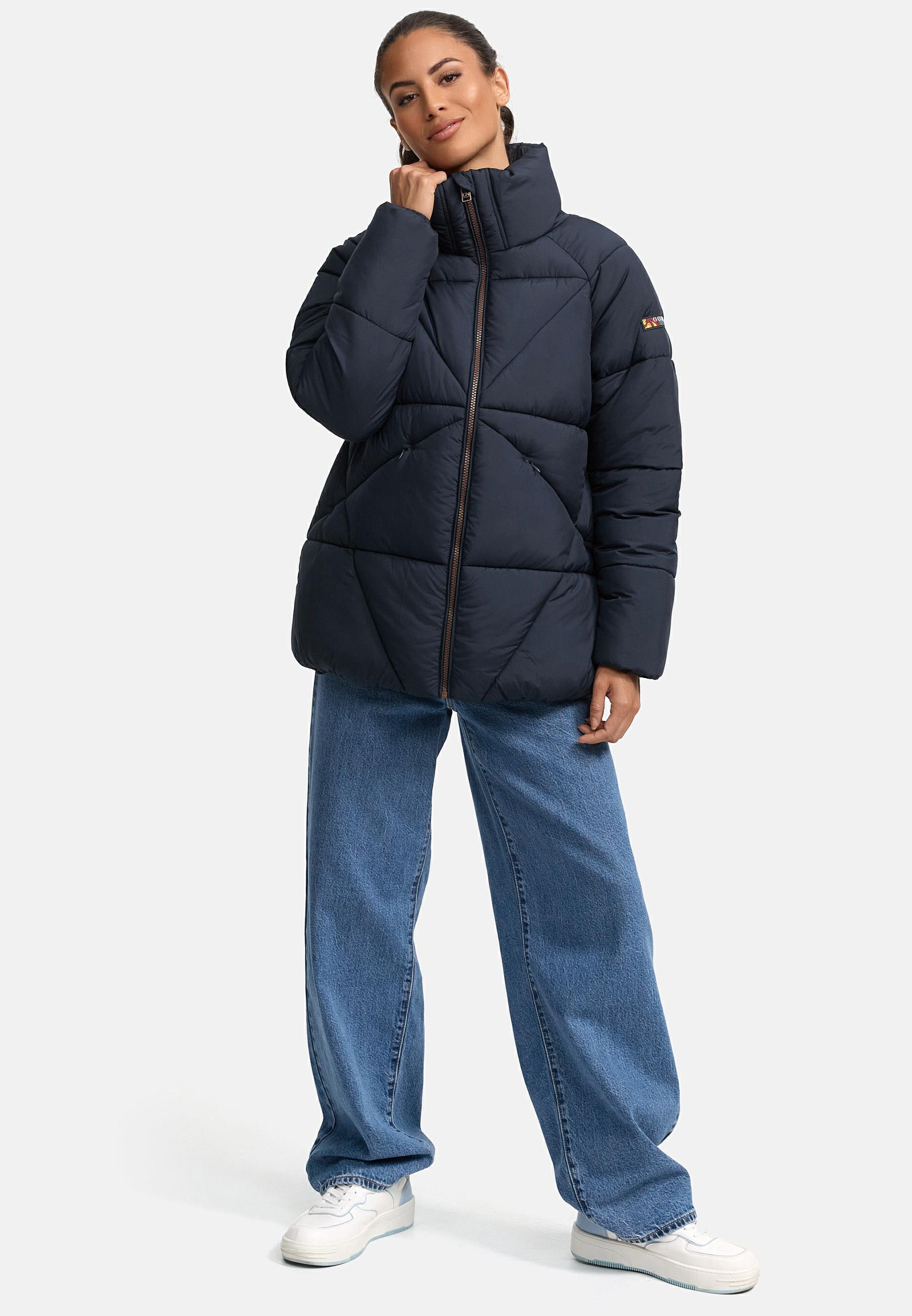 Oversized Winter Steppjacke "Schokolinaa 14" Navy