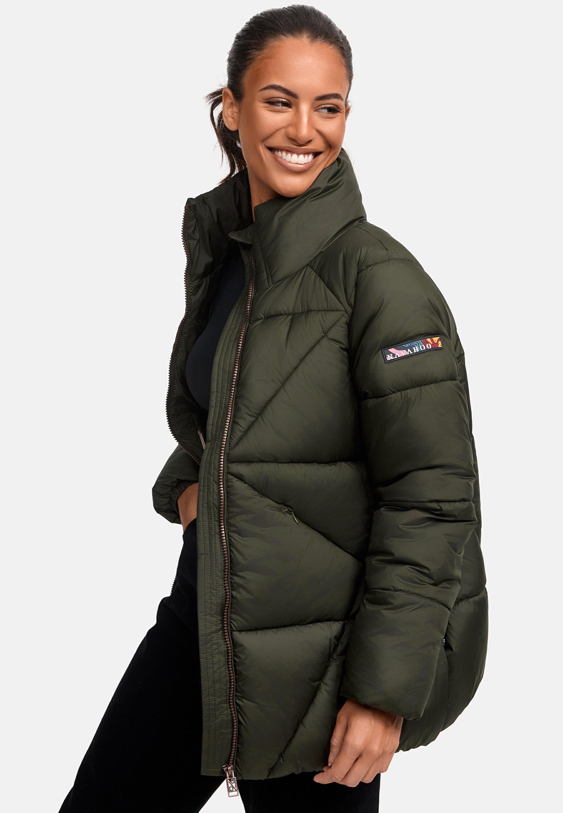 Oversized Winter Steppjacke "Schokolinaa 14" Olive