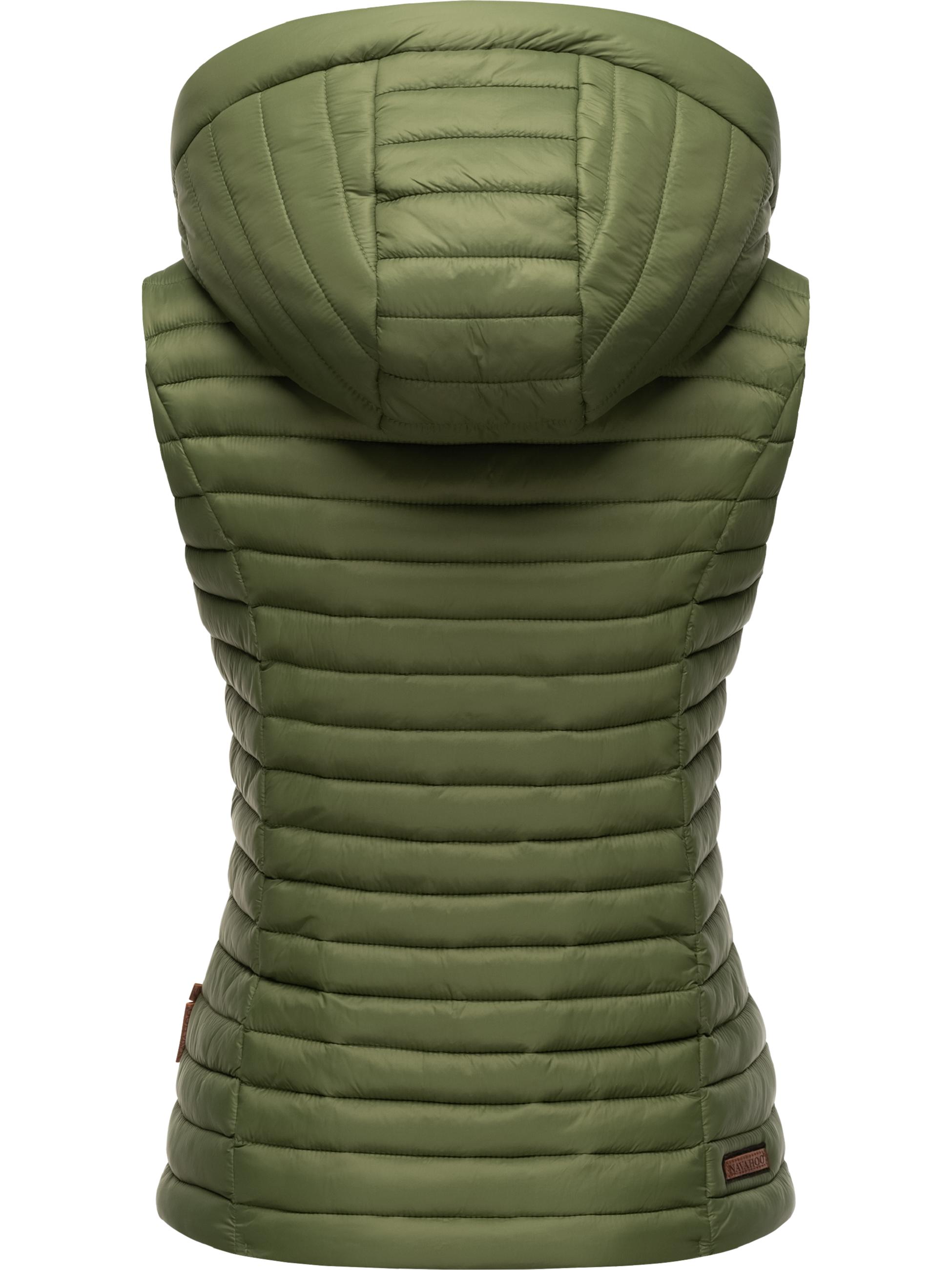 Leichte Steppweste mit abnehmbarer Kapuze "Shadaa" Dusty Olive