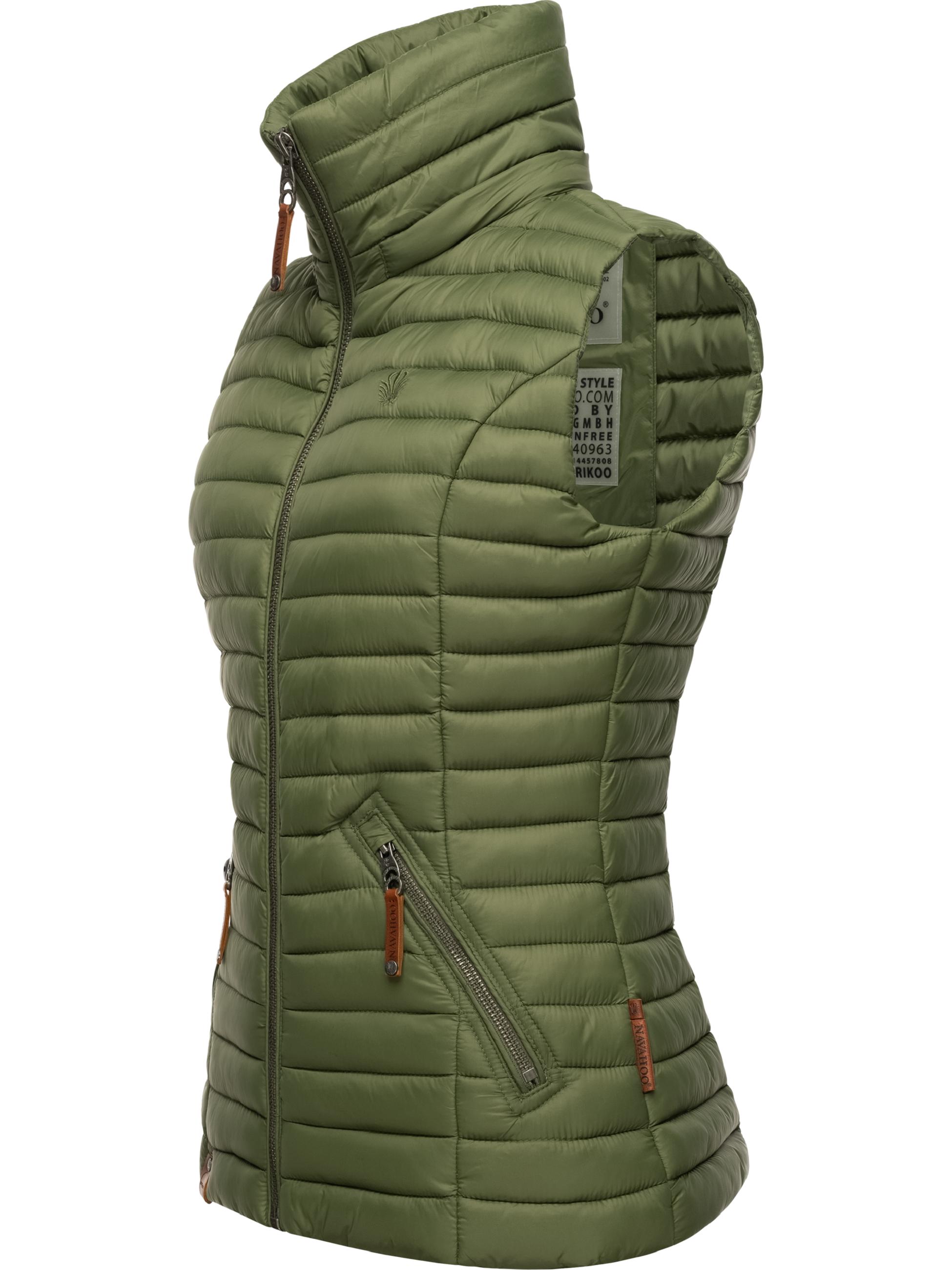 Leichte Steppweste mit abnehmbarer Kapuze "Shadaa" Dusty Olive