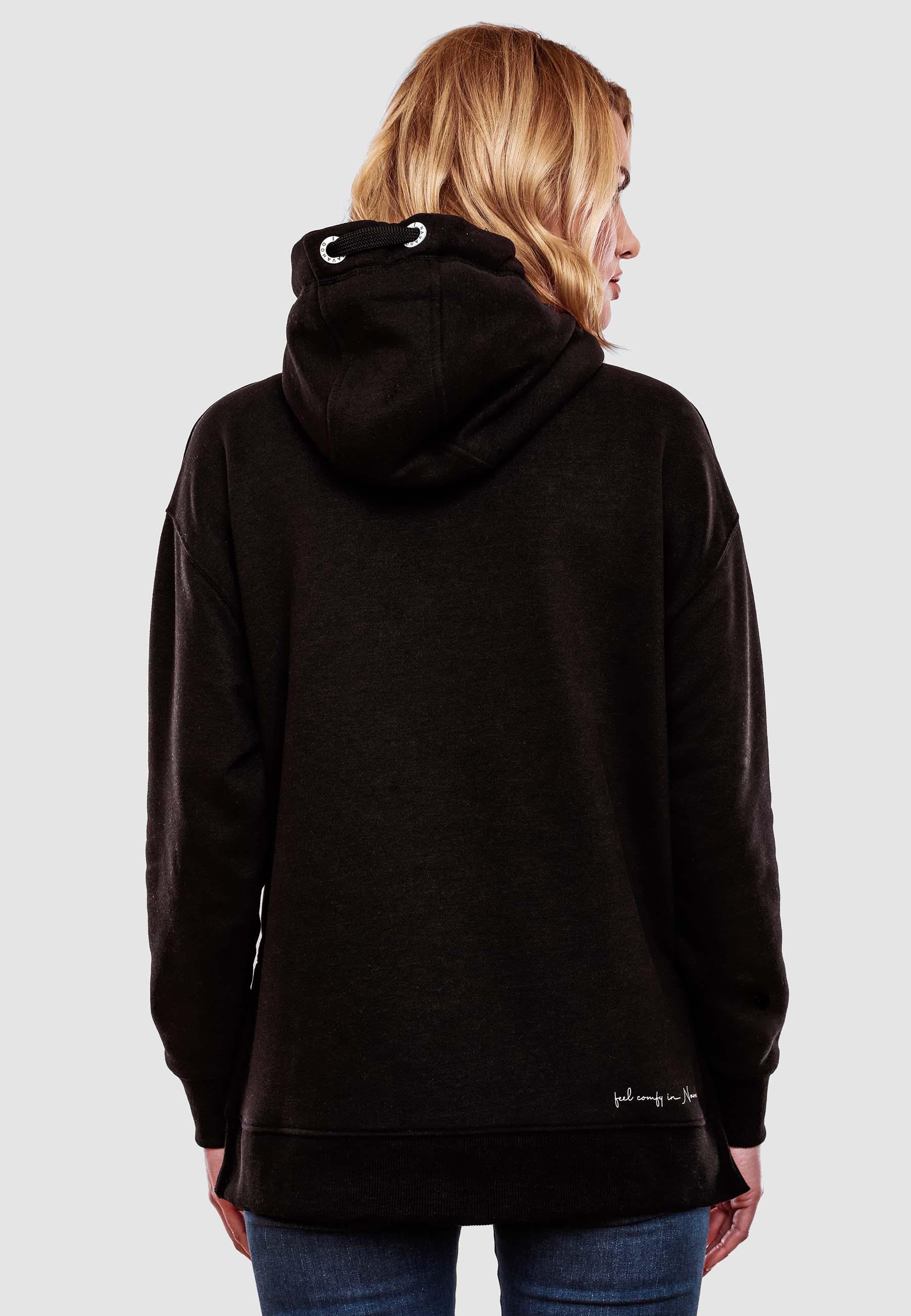 Weicher Oversize Hoodie "Silberengelchen" Black