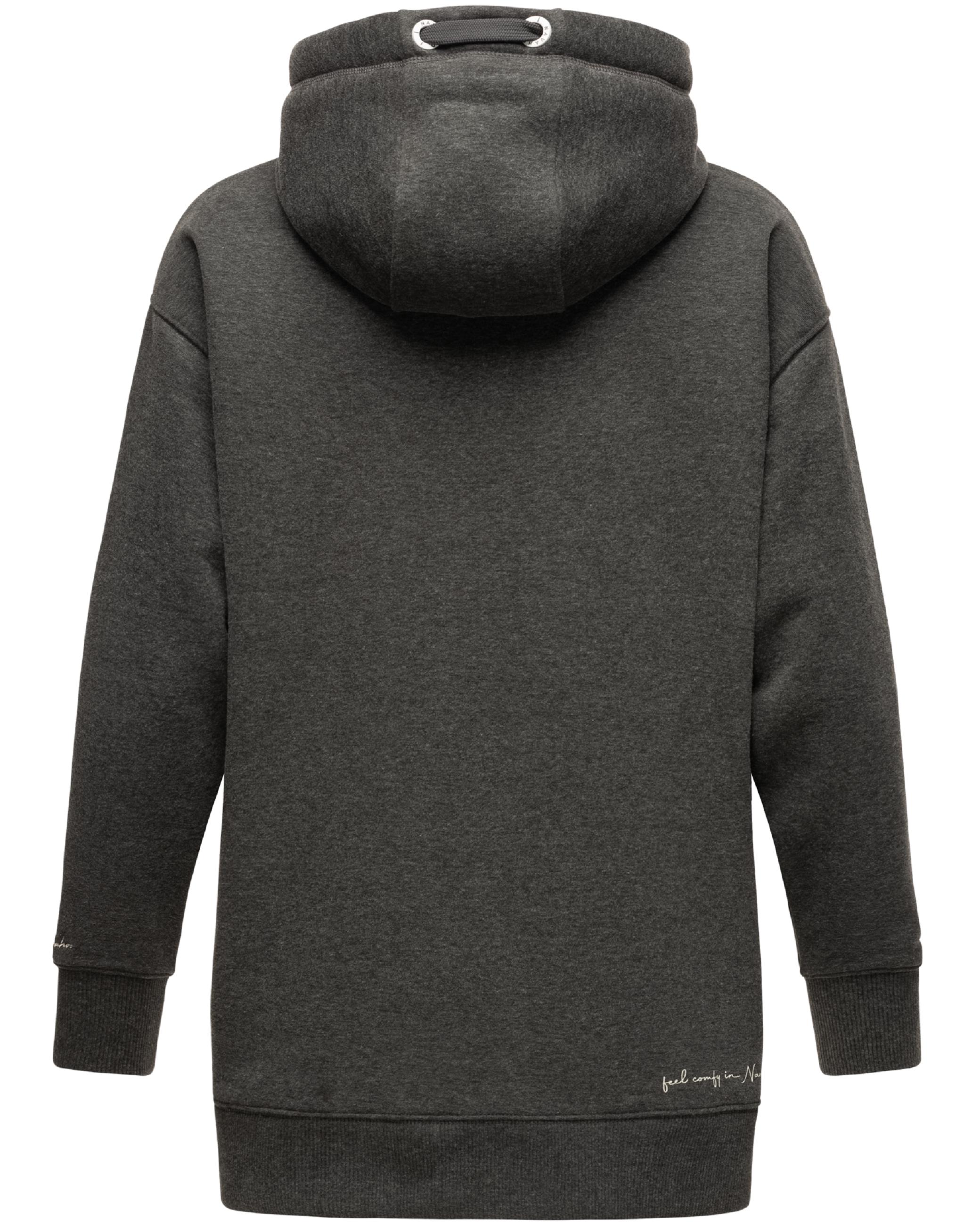 Weicher Oversize Hoodie "Silberengelchen" Dark Grey Melange