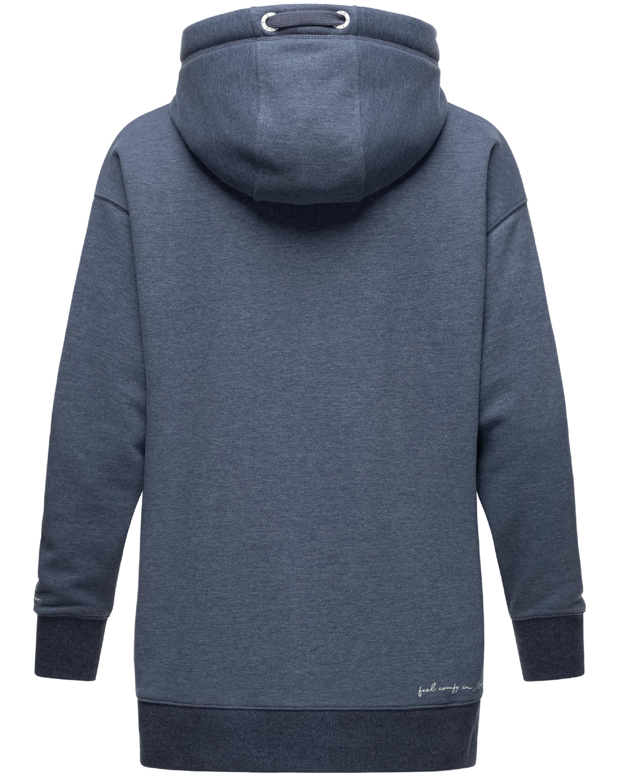 Weicher Oversize Hoodie "Silberengelchen" Dusty Blue Melange