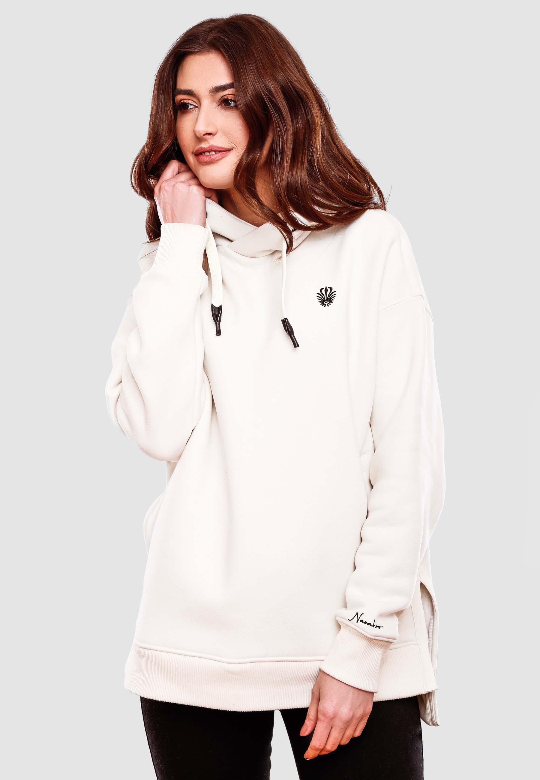 Weicher Oversize Hoodie "Silberengelchen" Offwhite