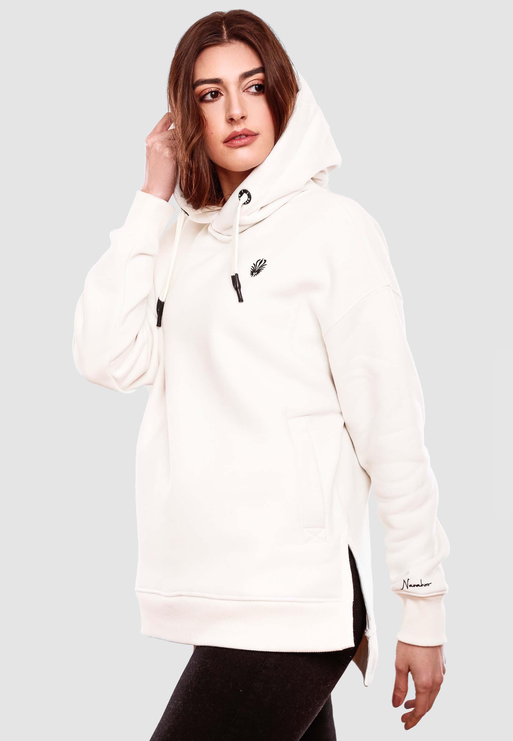 Weicher Oversize Hoodie "Silberengelchen" Offwhite