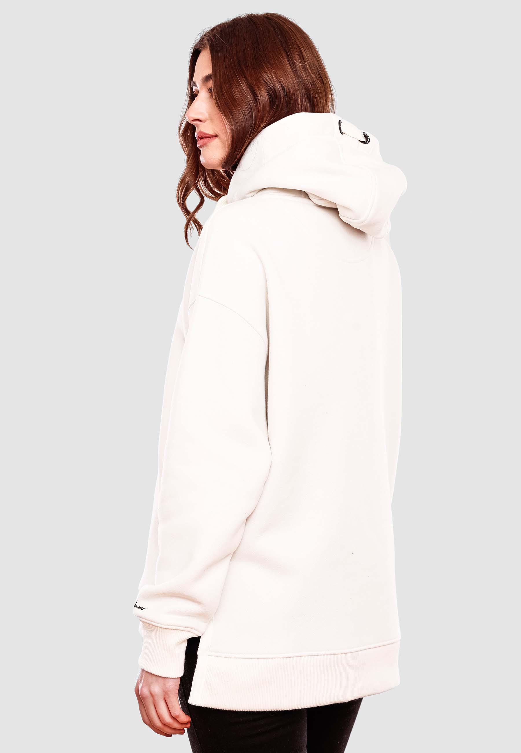 Weicher Oversize Hoodie "Silberengelchen" Offwhite