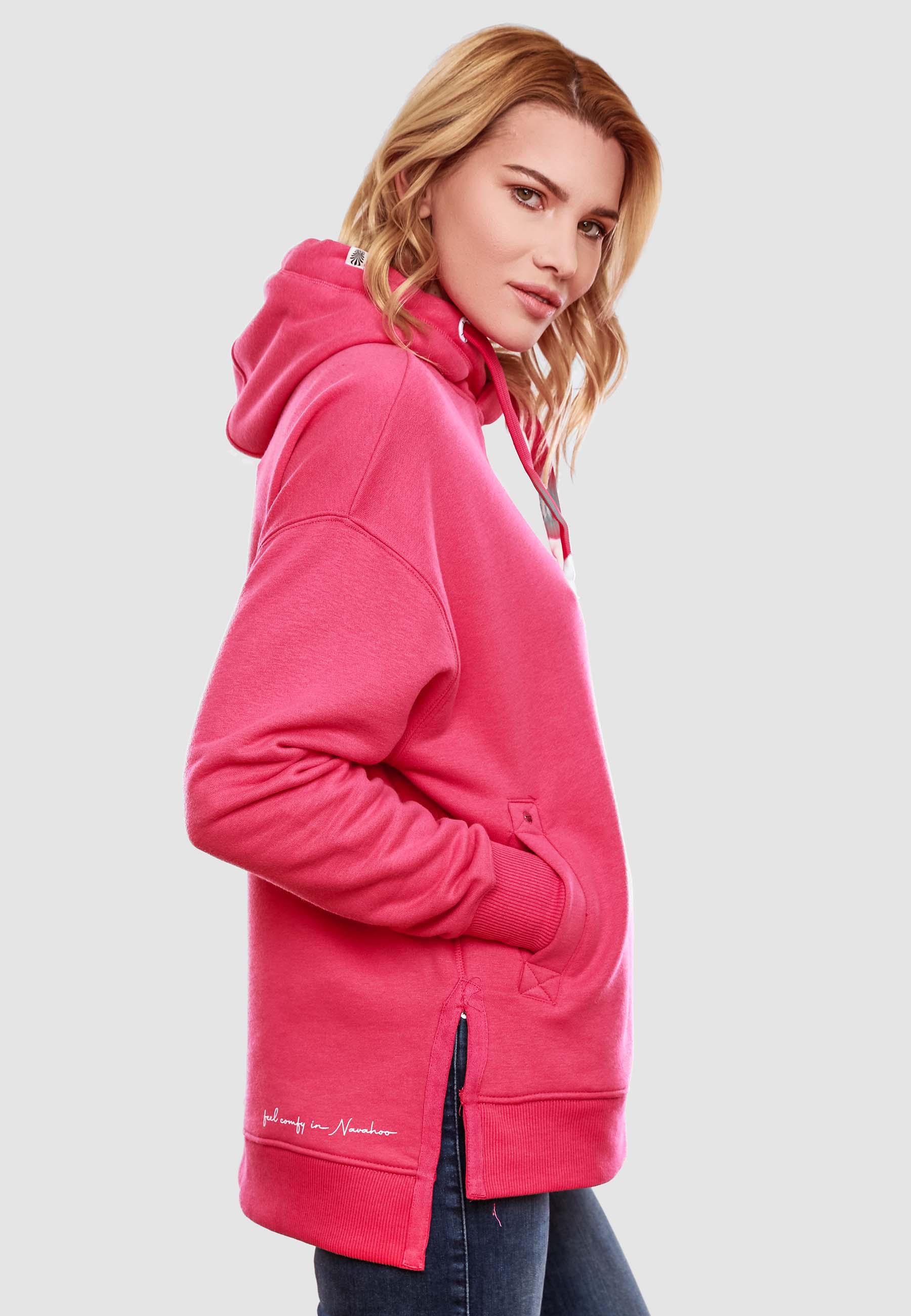 Weicher Oversize Hoodie "Silberengelchen" Pink