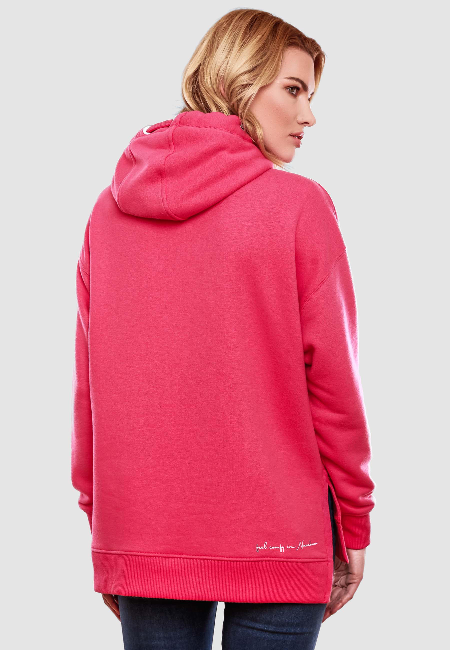 Weicher Oversize Hoodie "Silberengelchen" Pink