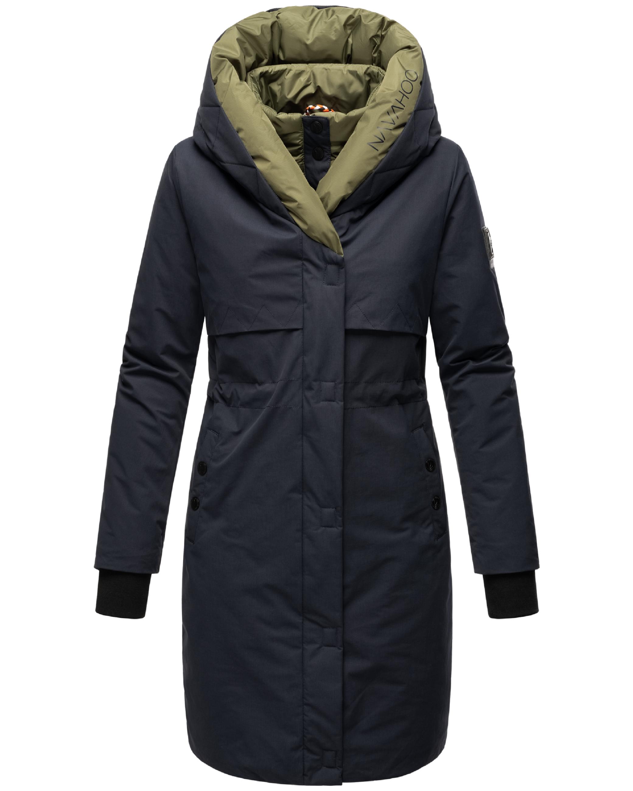 Warmer Kurzmantel mit Kapuze "Snowelf" Navy